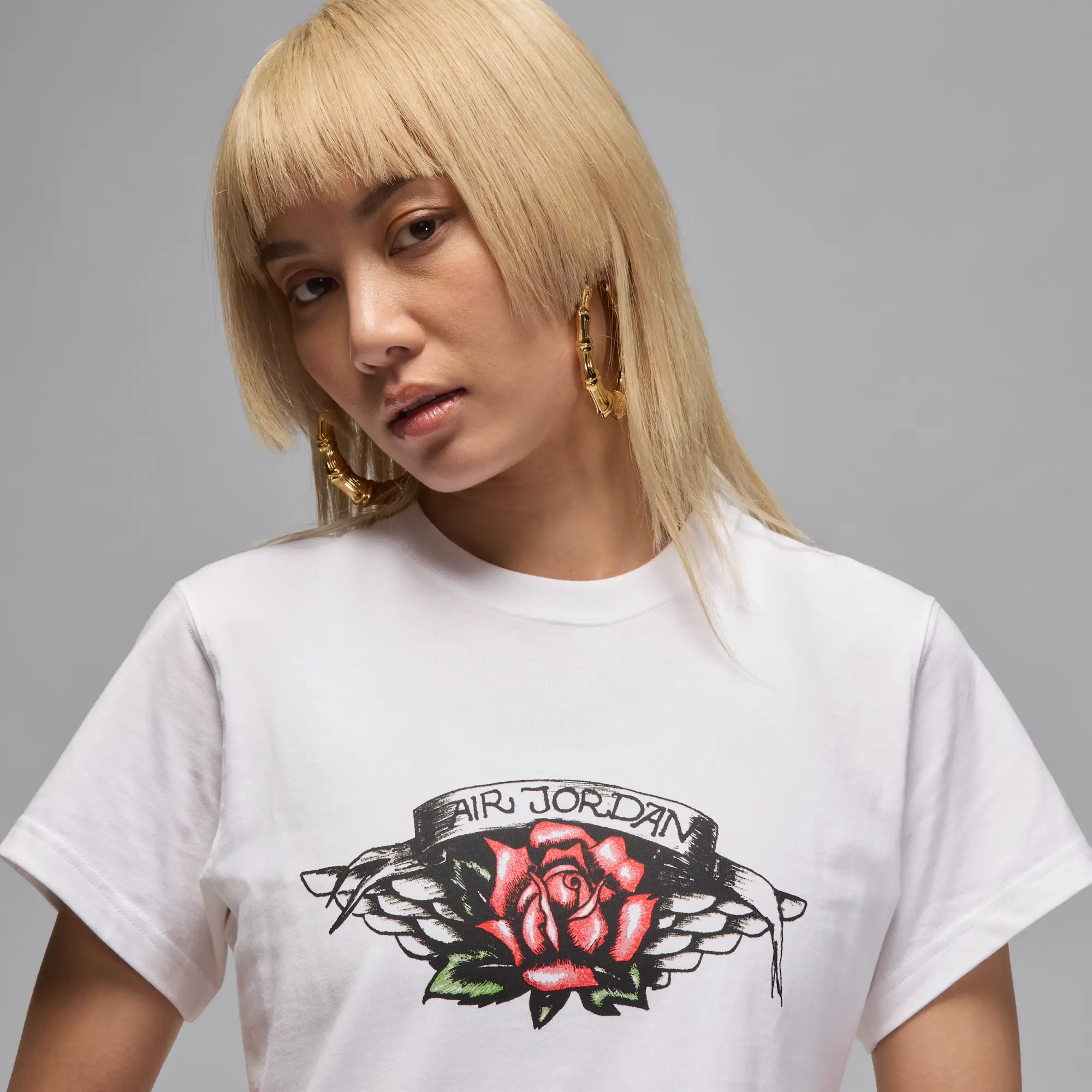 Nike Jordan Flight Women's Slim-Fit Graphic T-Shirt - White