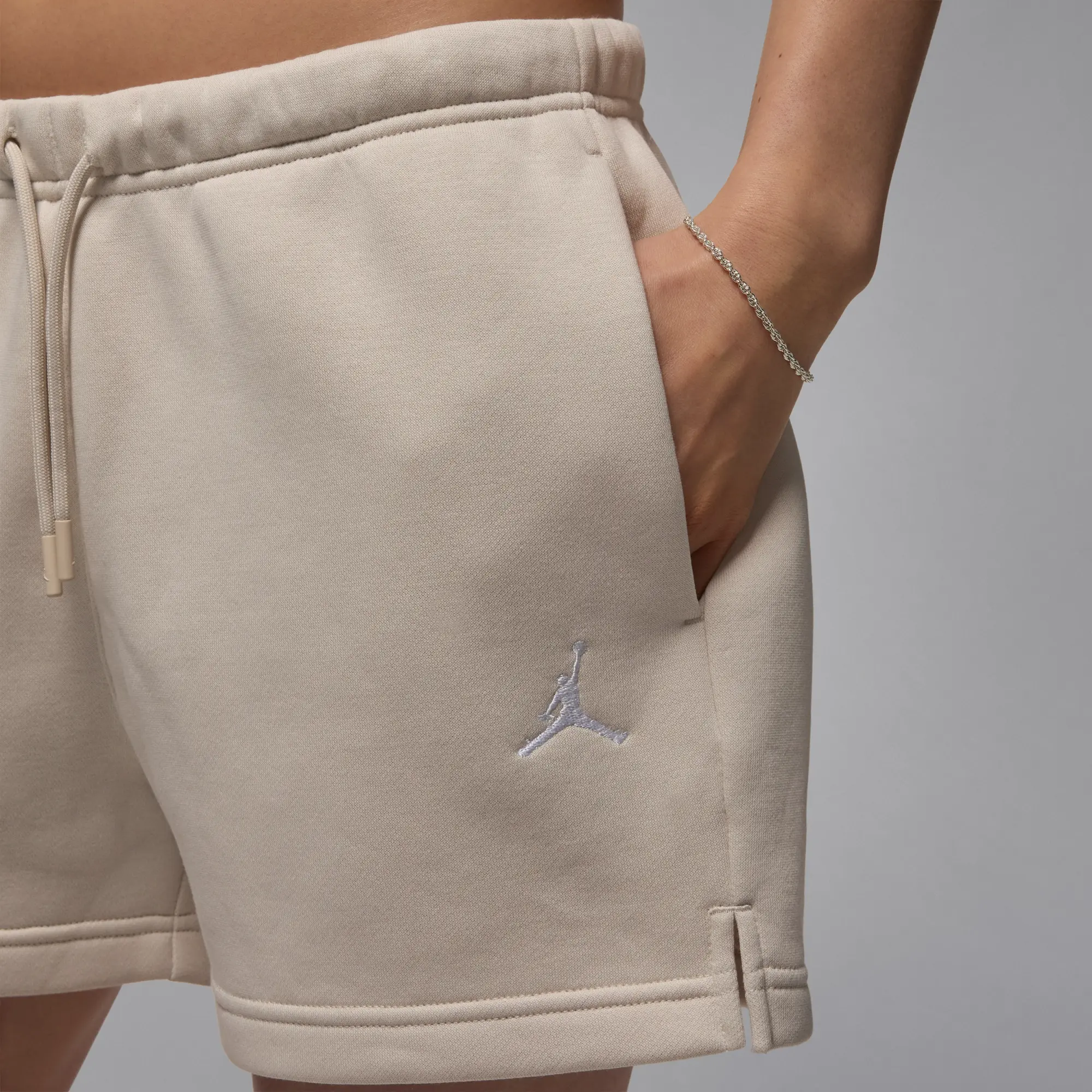 Nike Jordan Brooklyn Fleece Women's Shorts - Brown - Fleece