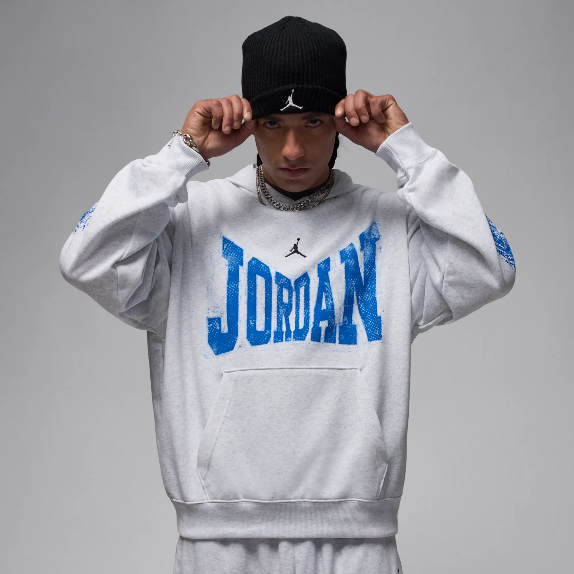 Nike Jordan Brooklyn Men's Collegiate Pullover Hoodie - Brown - Fleece