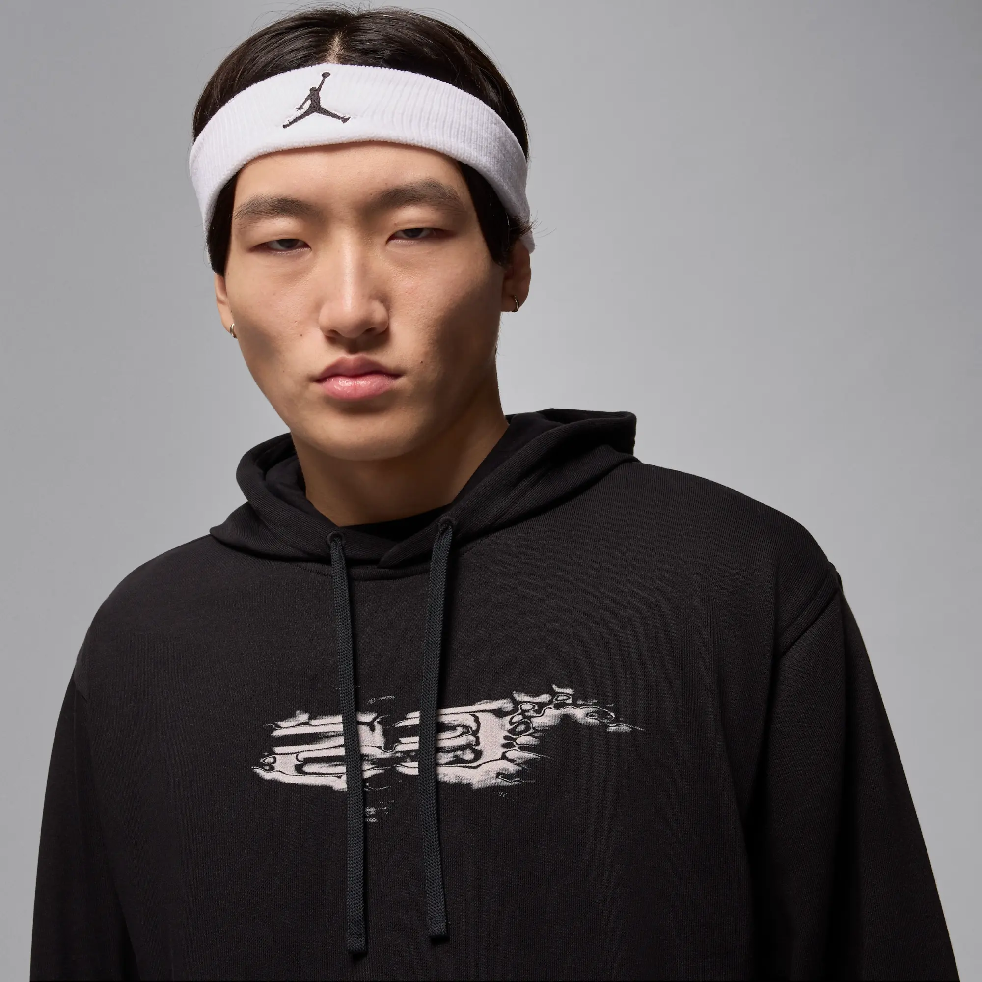 Nike Jordan Sport Crossover Men's Dri-FIT Graphic Pullover Hoodie - Black - Sustainable Materials