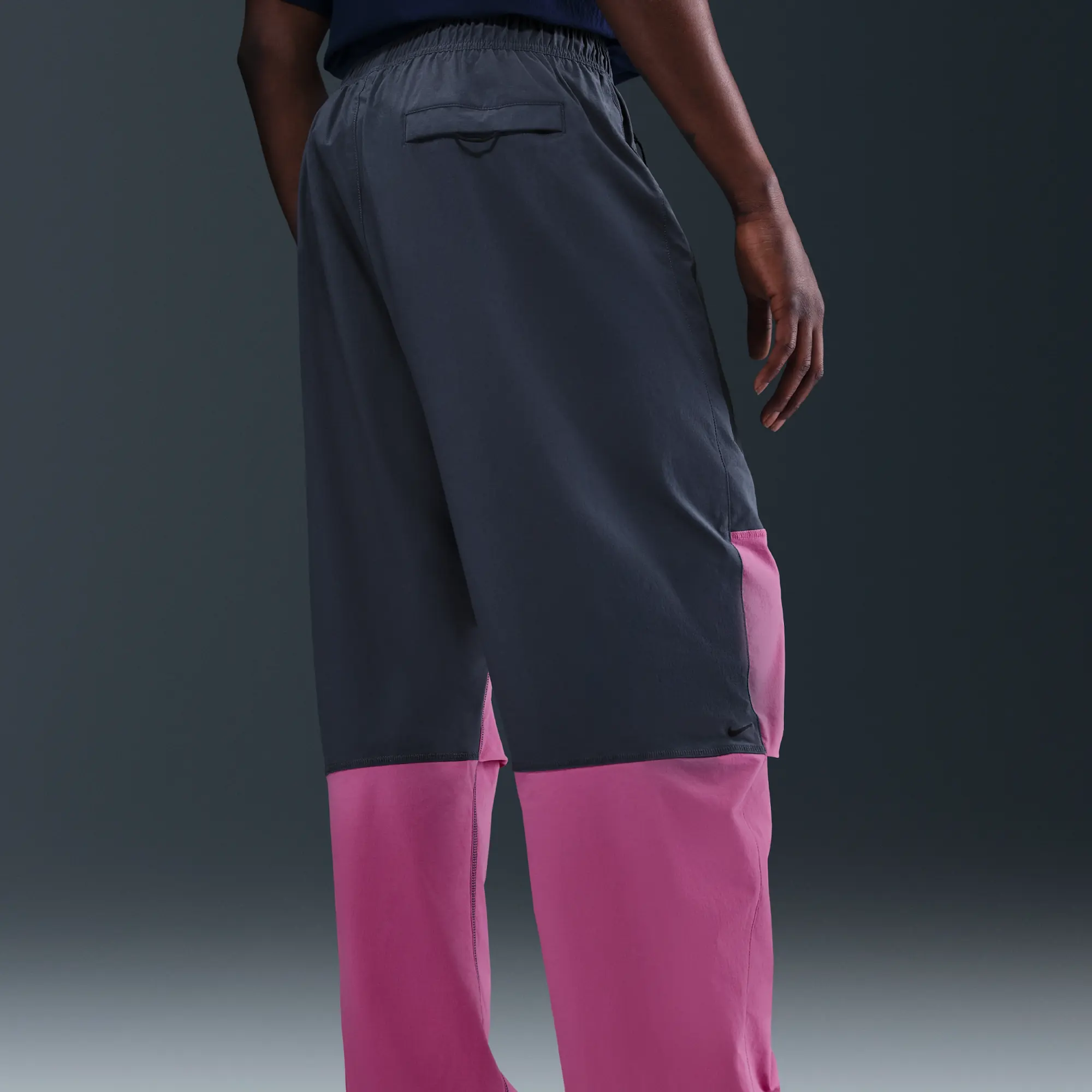 Nike Tech Men's Woven Oversized Trousers - Blue