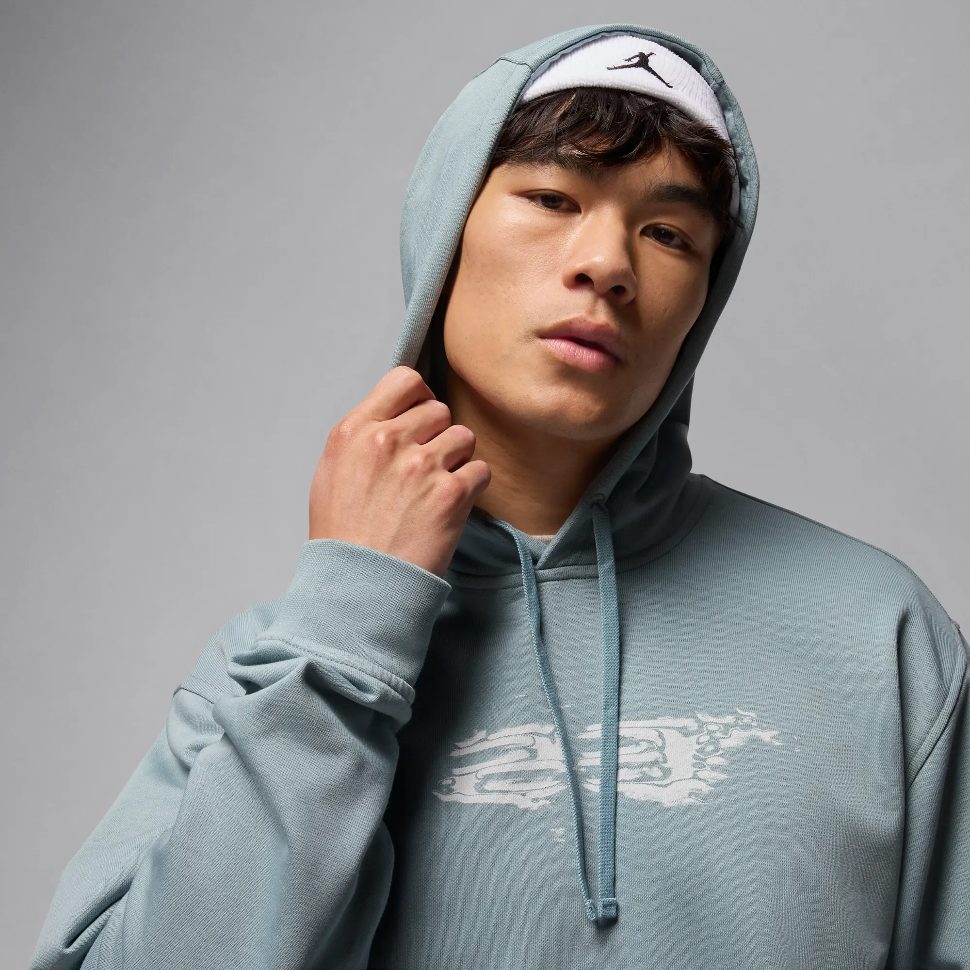 Nike Jordan Sport Crossover Men's Dri-FIT Graphic Pullover Hoodie - Grey - Sustainable Materials