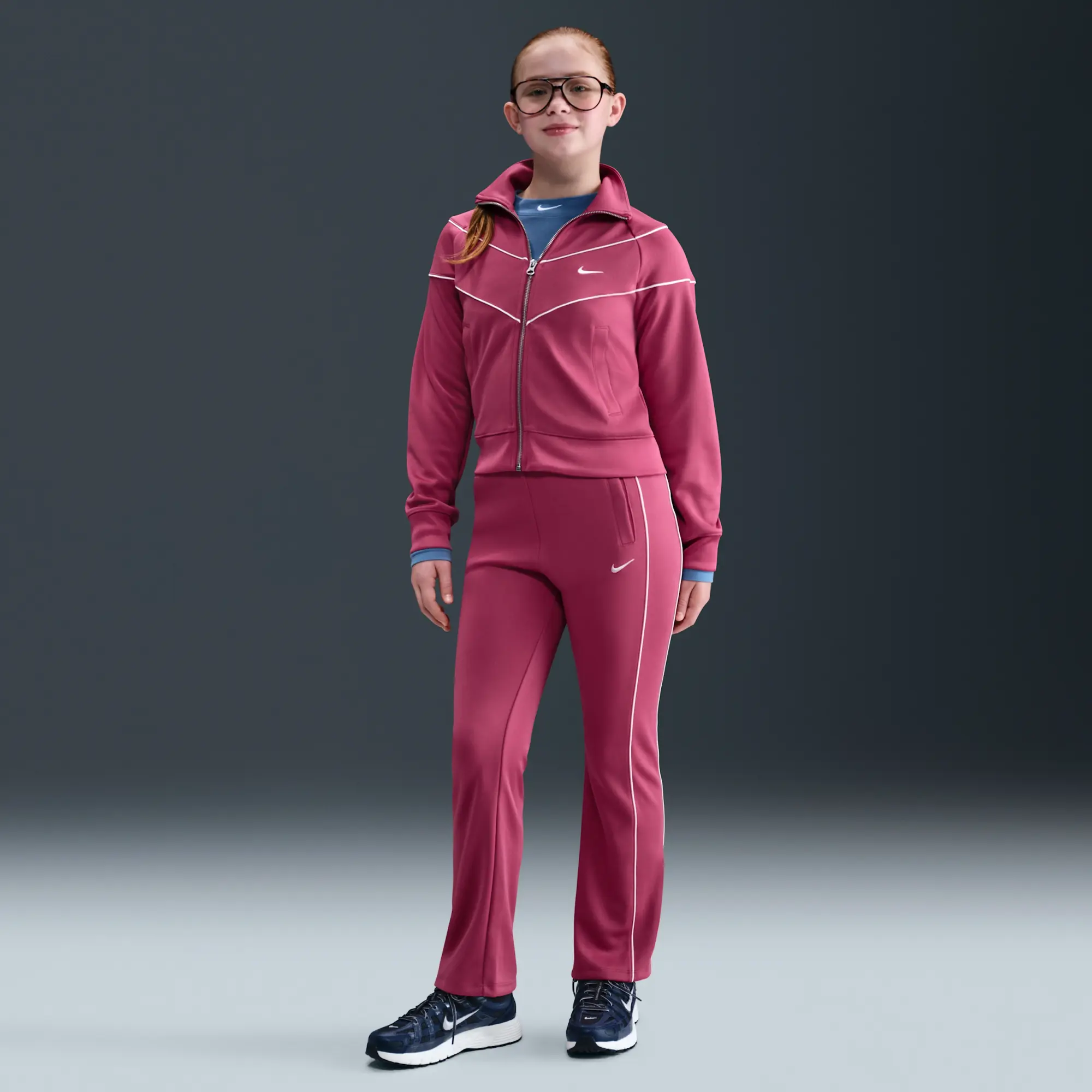 Nike Sportswear Older Kids' (Girls') Tracksuit Bottoms - Purple - Sustainable Materials