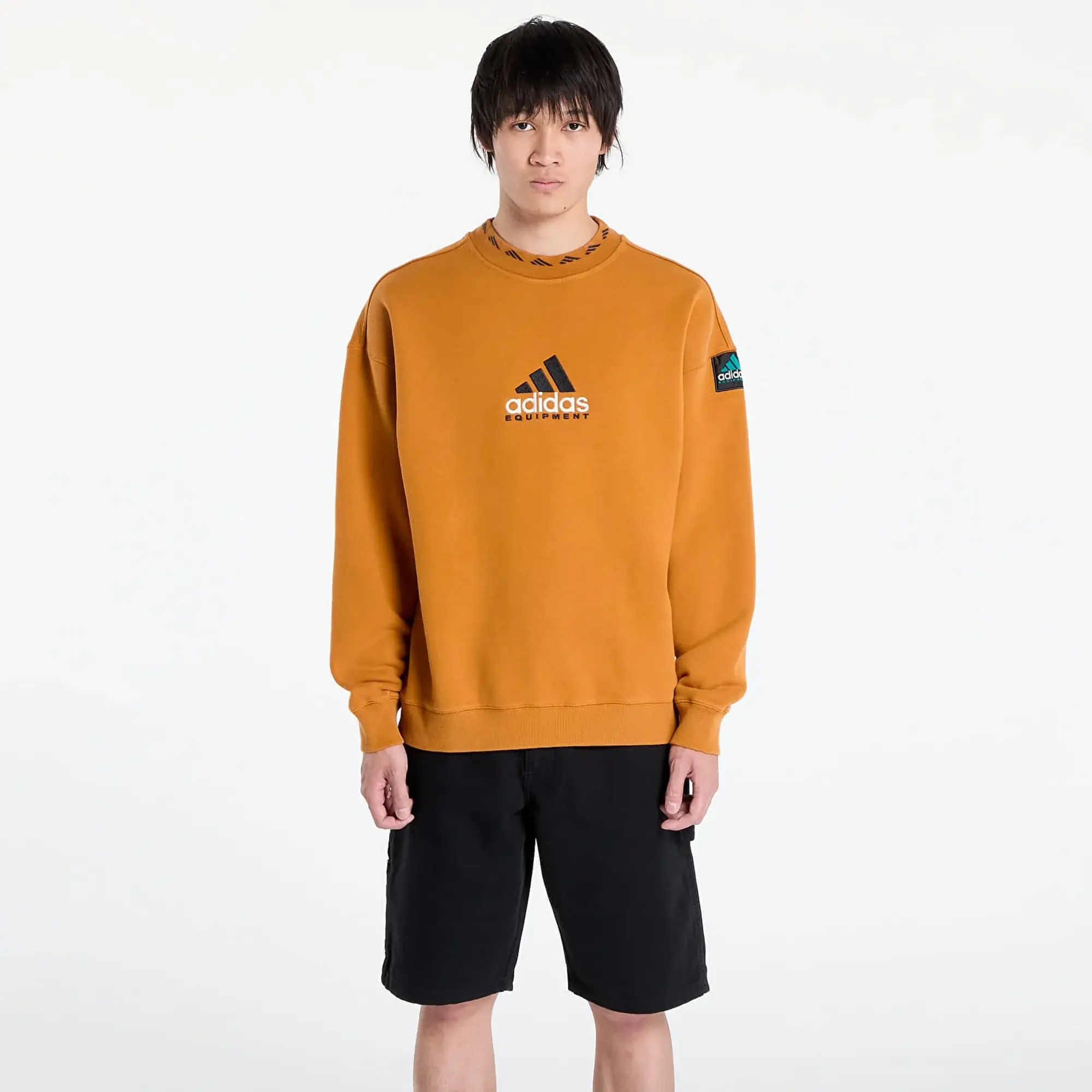 Sweatshirt Adidas Eqt Wash Crewneck Sweatshirt Craft Ochre/ White M