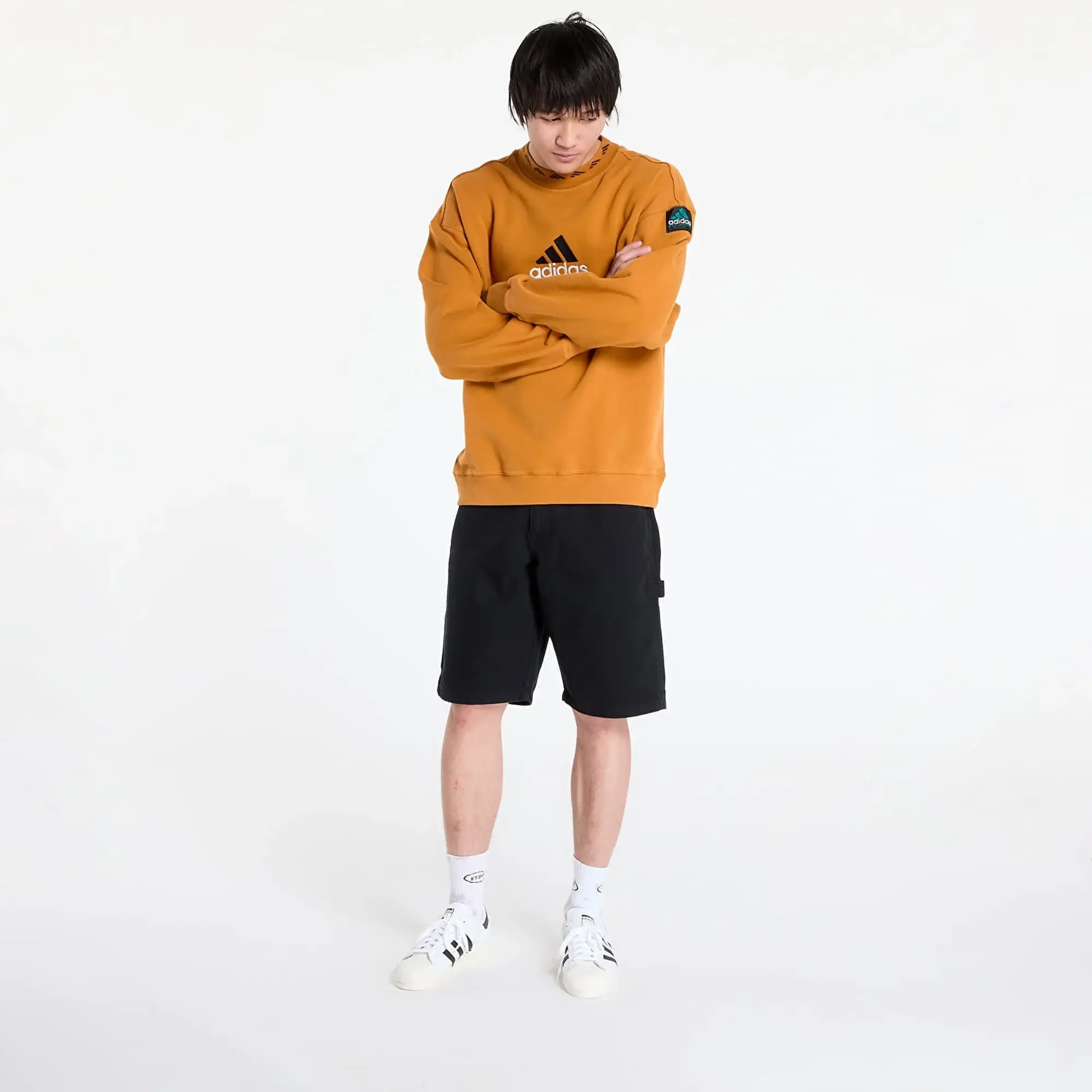Sweatshirt Adidas Eqt Wash Crewneck Sweatshirt Craft Ochre/ White M