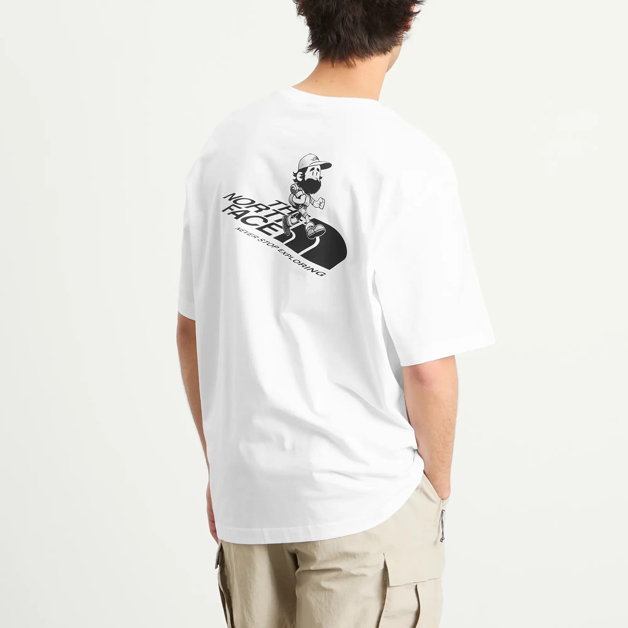 The North Face Men's Run Graphic Relaxed T-Shirt Tnf White
