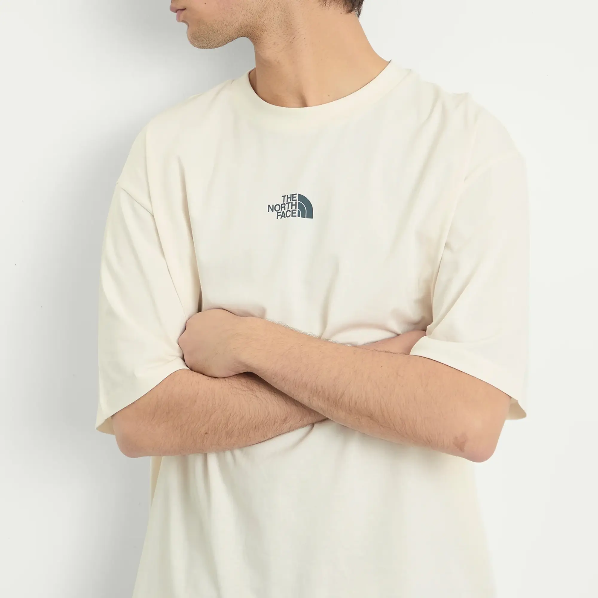 The North Face Men's Mountain Fun Oversized T-Shirt White Dune