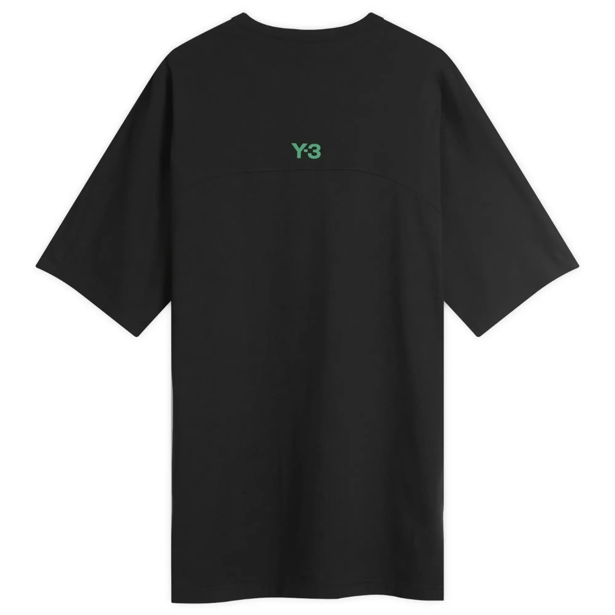End. X Y-3 Short Sleeve Tee Black/Metallic Silver/Court Green