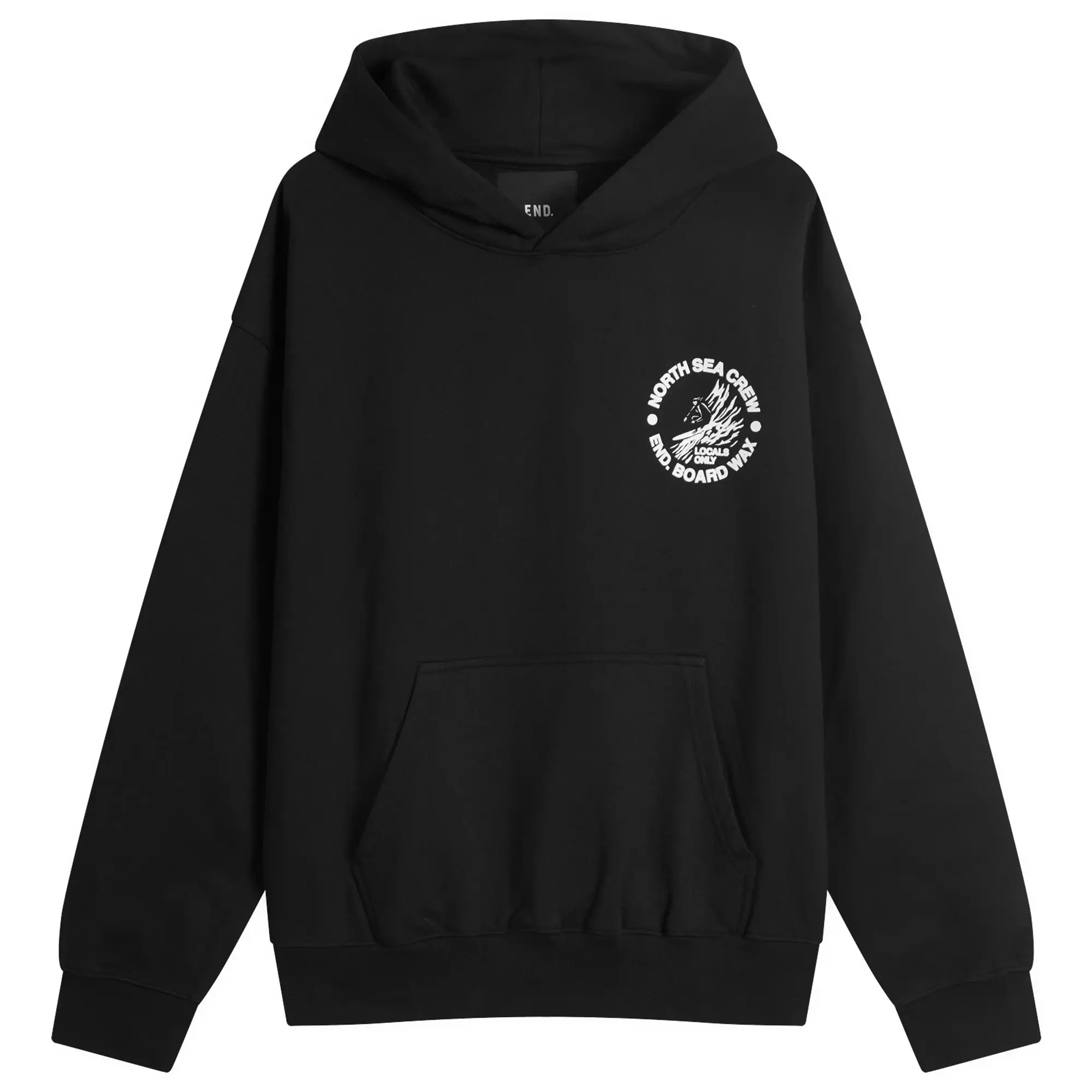 END. Coastal Board Wax Hoodie Black