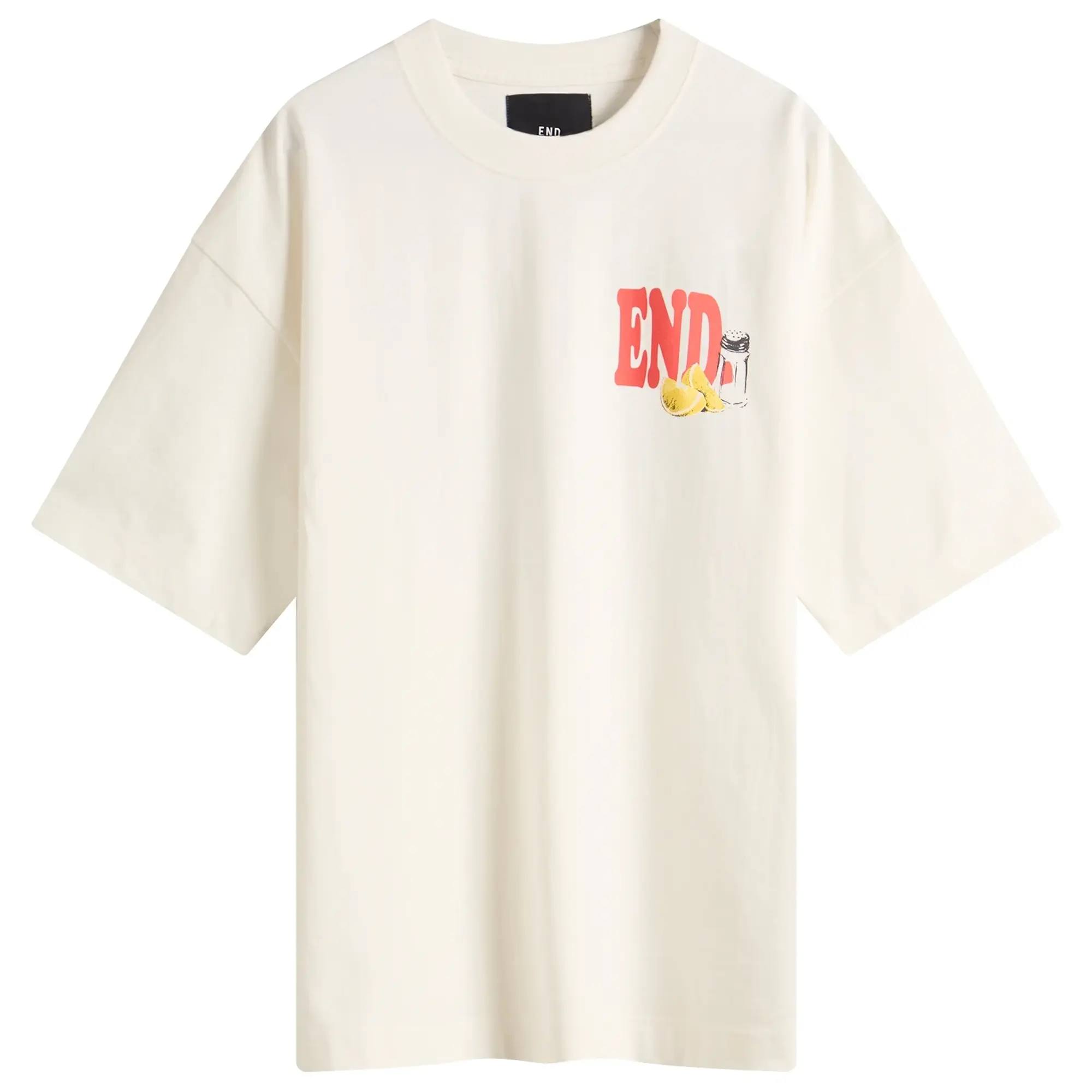 END. Coastal Fish Bar Eat In T-Shirt Ecru