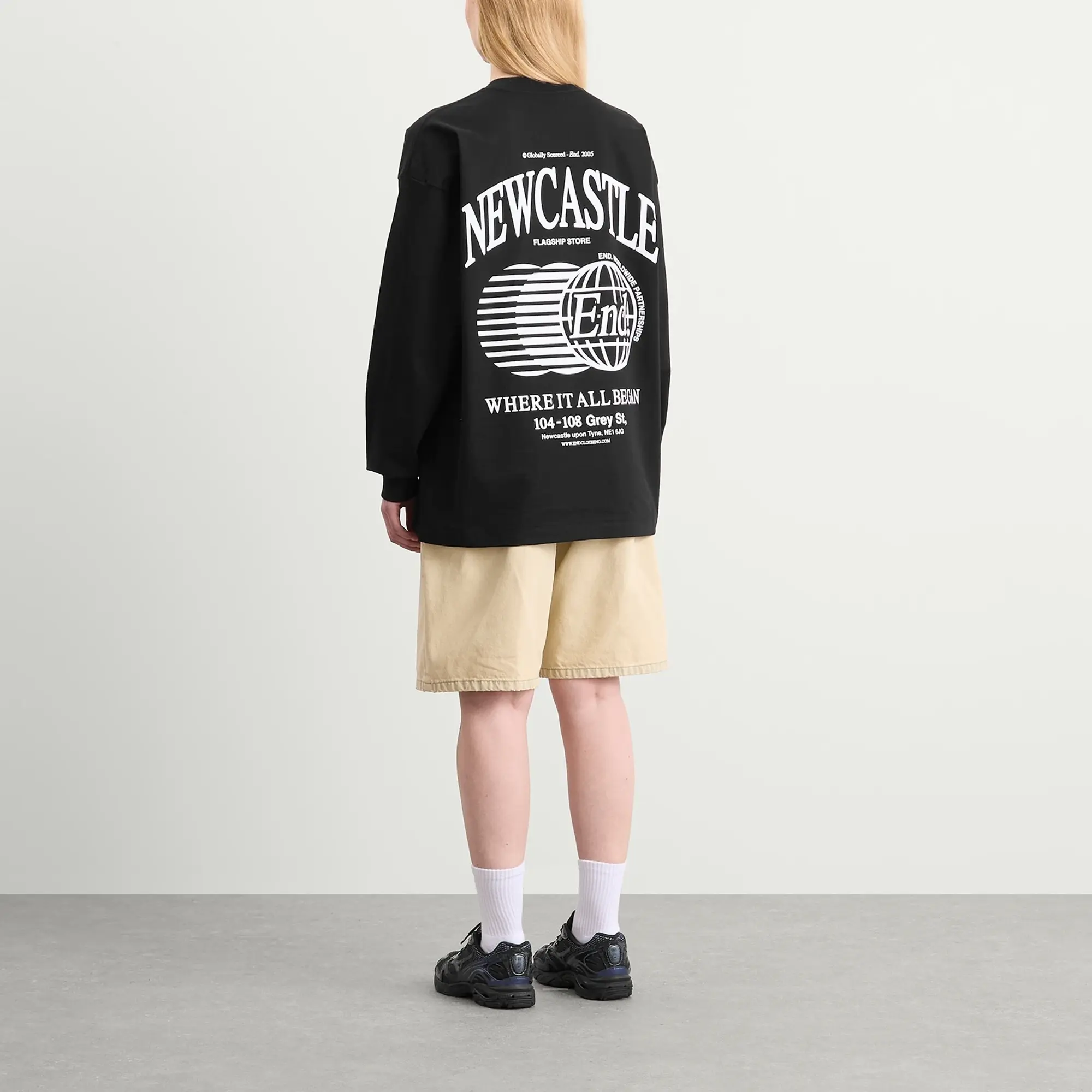 END. END. City Series 2.0 Newcastle Long Sleeve T-Shirt Black