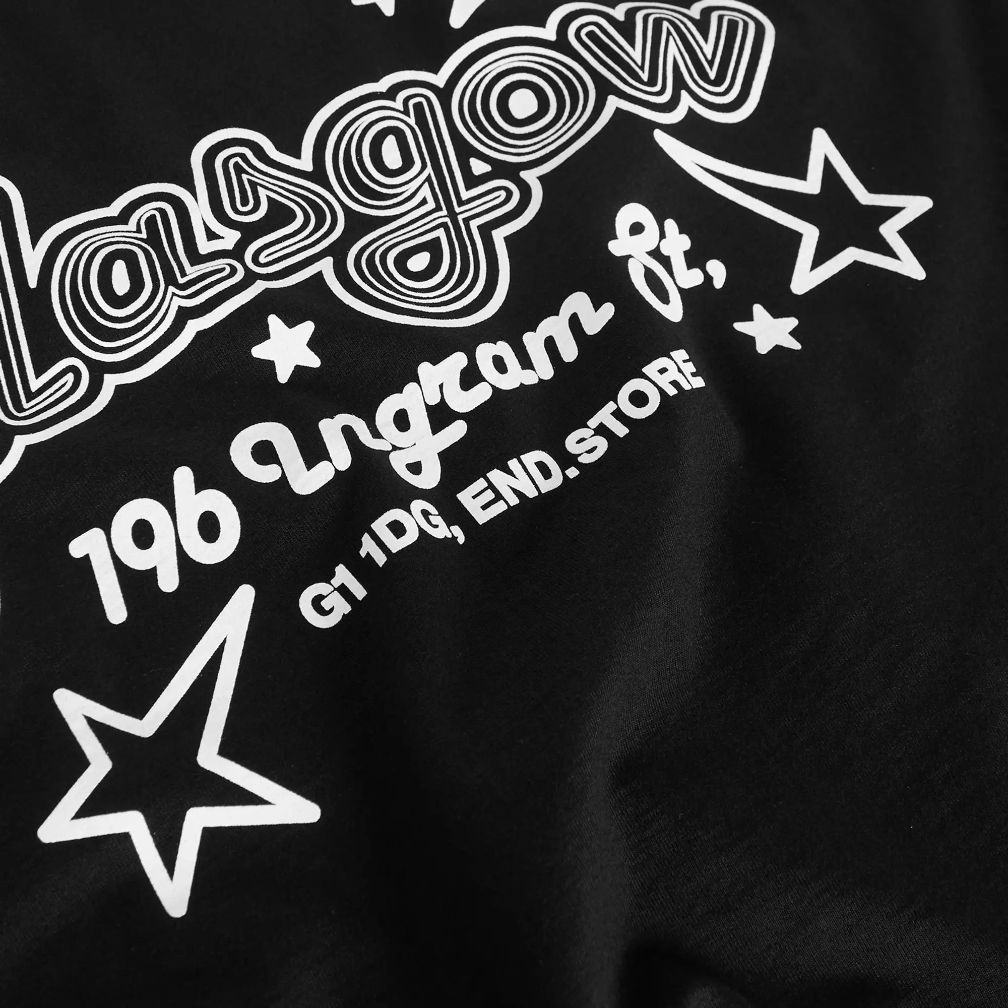 END. END. City Series 2.0 Glasgow Long Sleeve T-Shirt Black