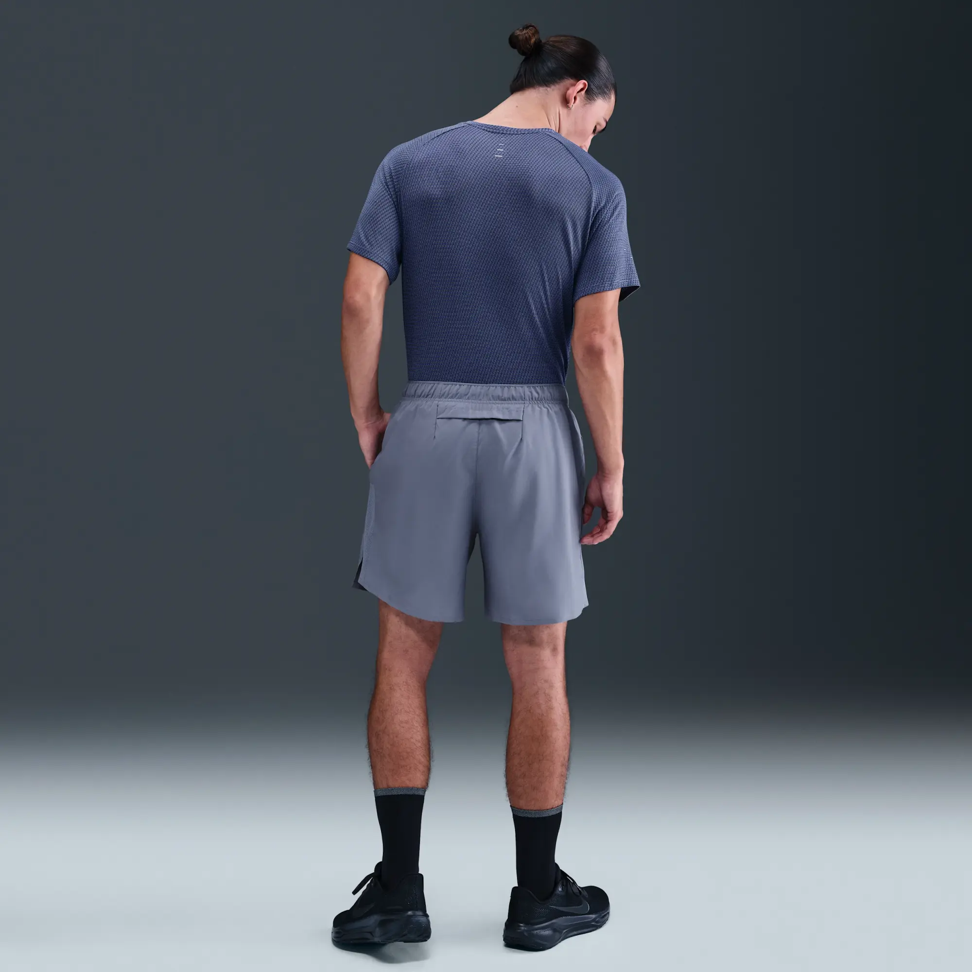 Nike Challenger Men's Dri-FIT 18cm (approx.) Brief-Lined Running Shorts - Blue - Polyester