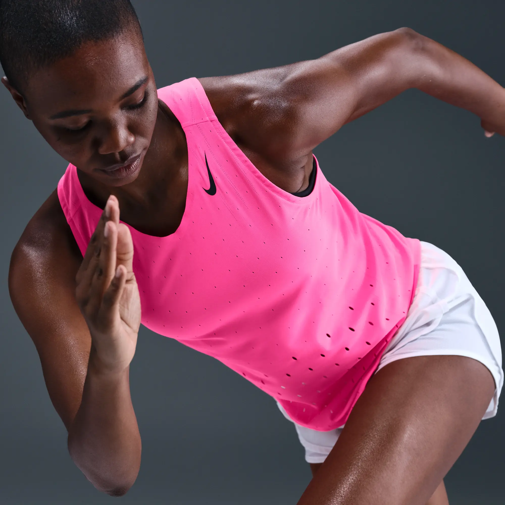 Nike AeroSwift Women's Dri-FIT ADV Running Vest - Pink - Polyester