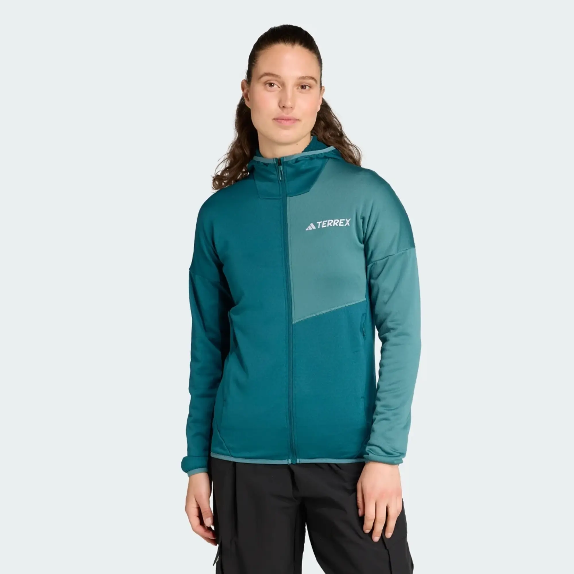 adidas Terrex Xperior Climawarm Light Fleece Hooded Jacket