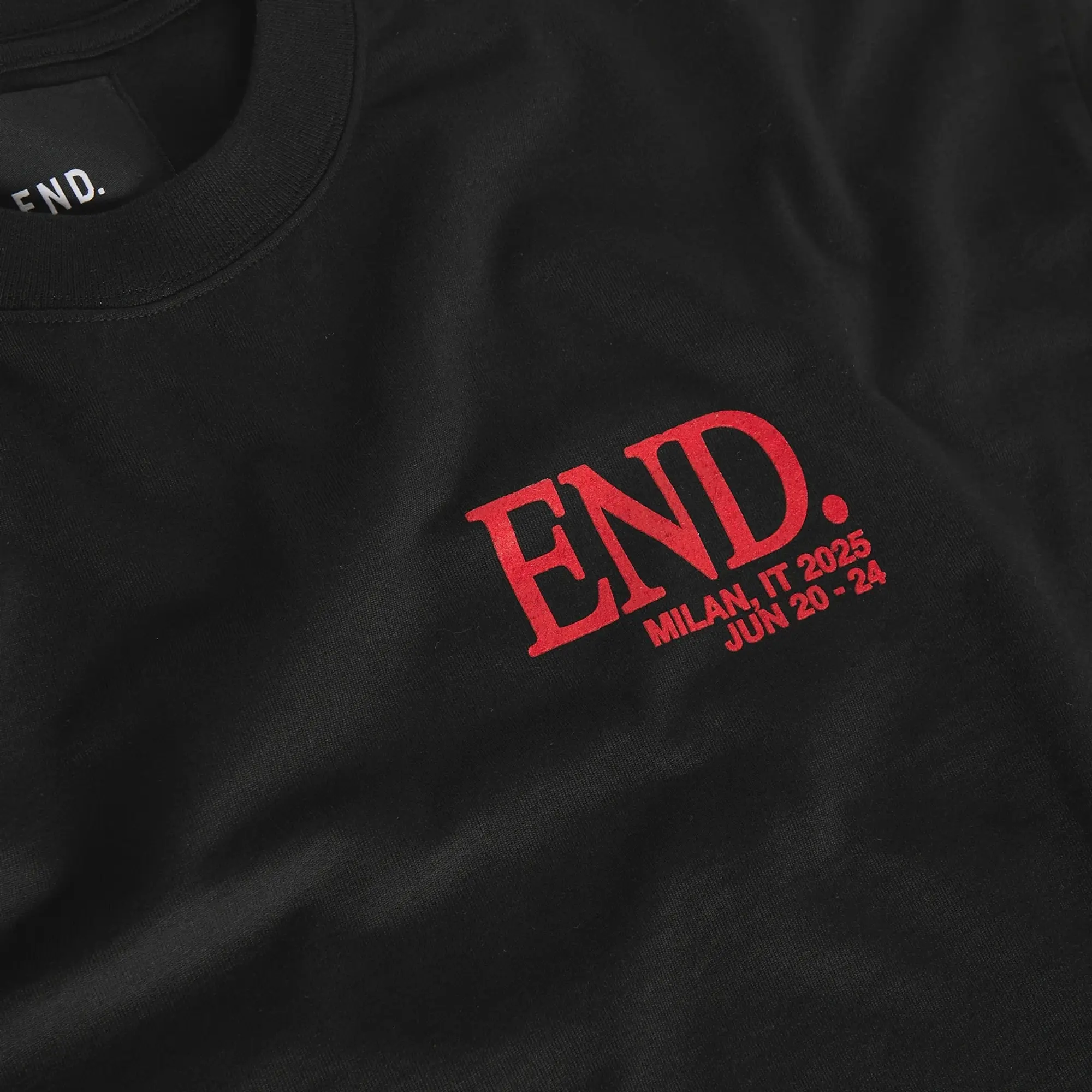 END. SS26 Milan Fashion Week T-Shirt Black