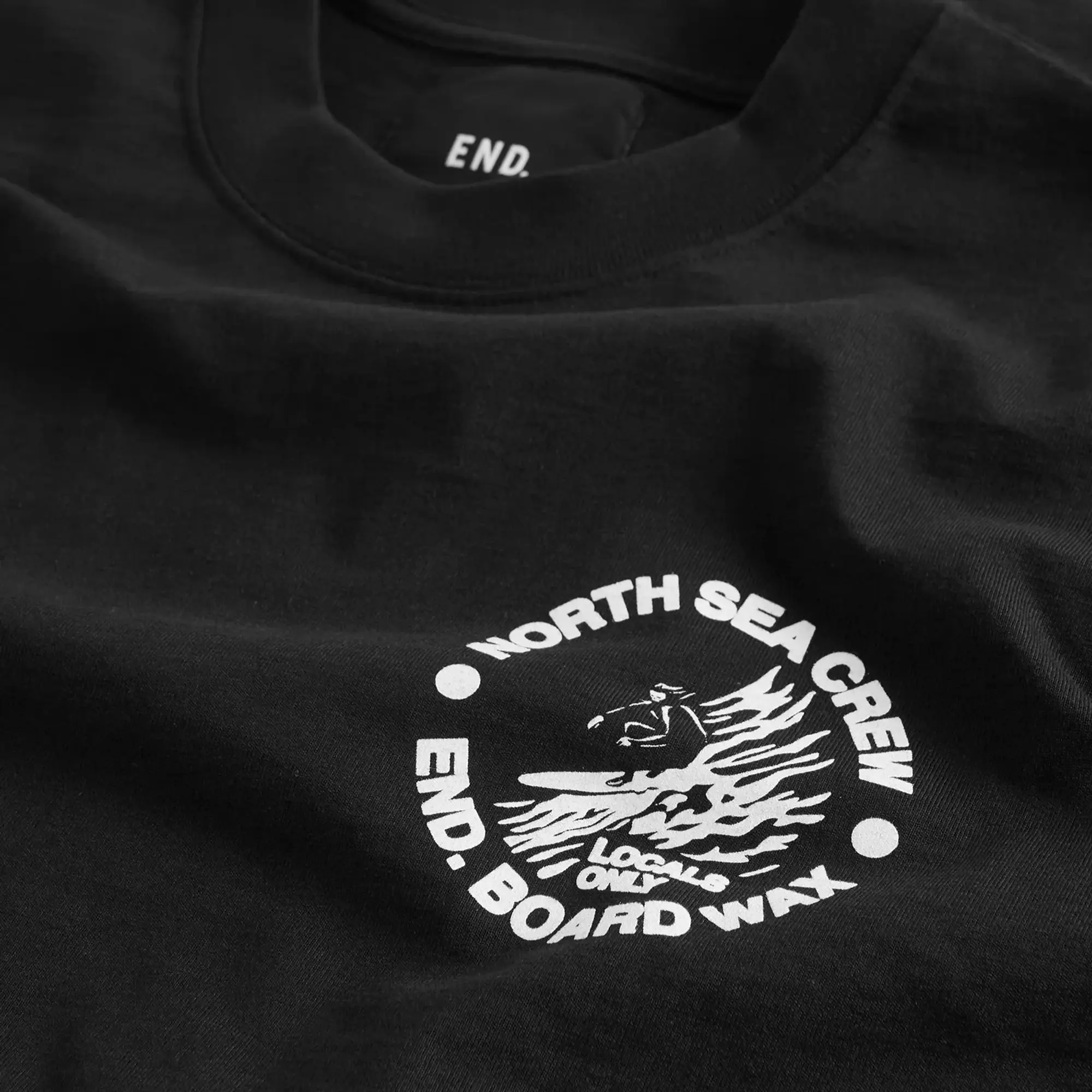 END. Coastal Board Wax T-Shirt Black