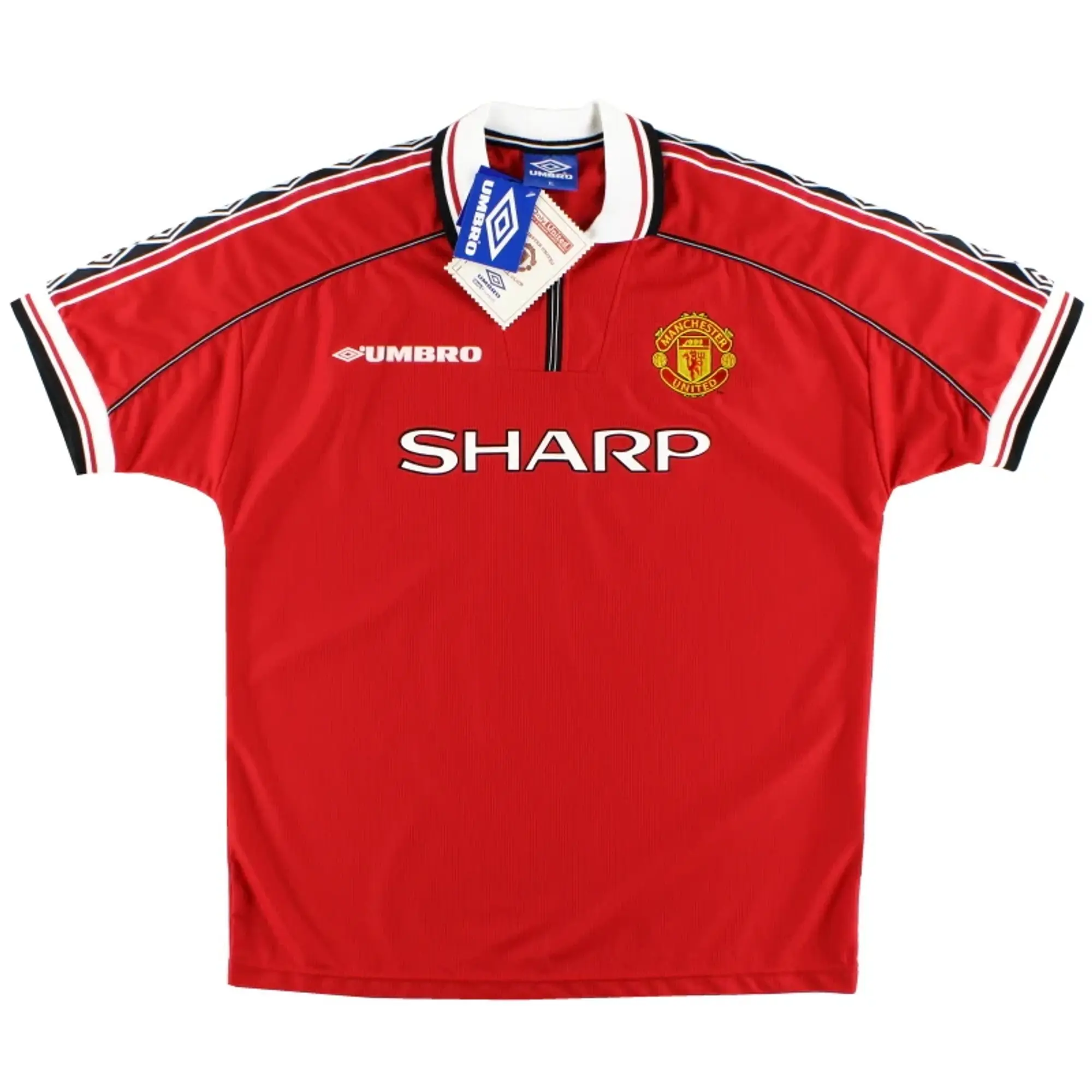 1998-00 Manchester United Umbro Home Shirt *w/tags* L - Manchester United / w/tags / Large