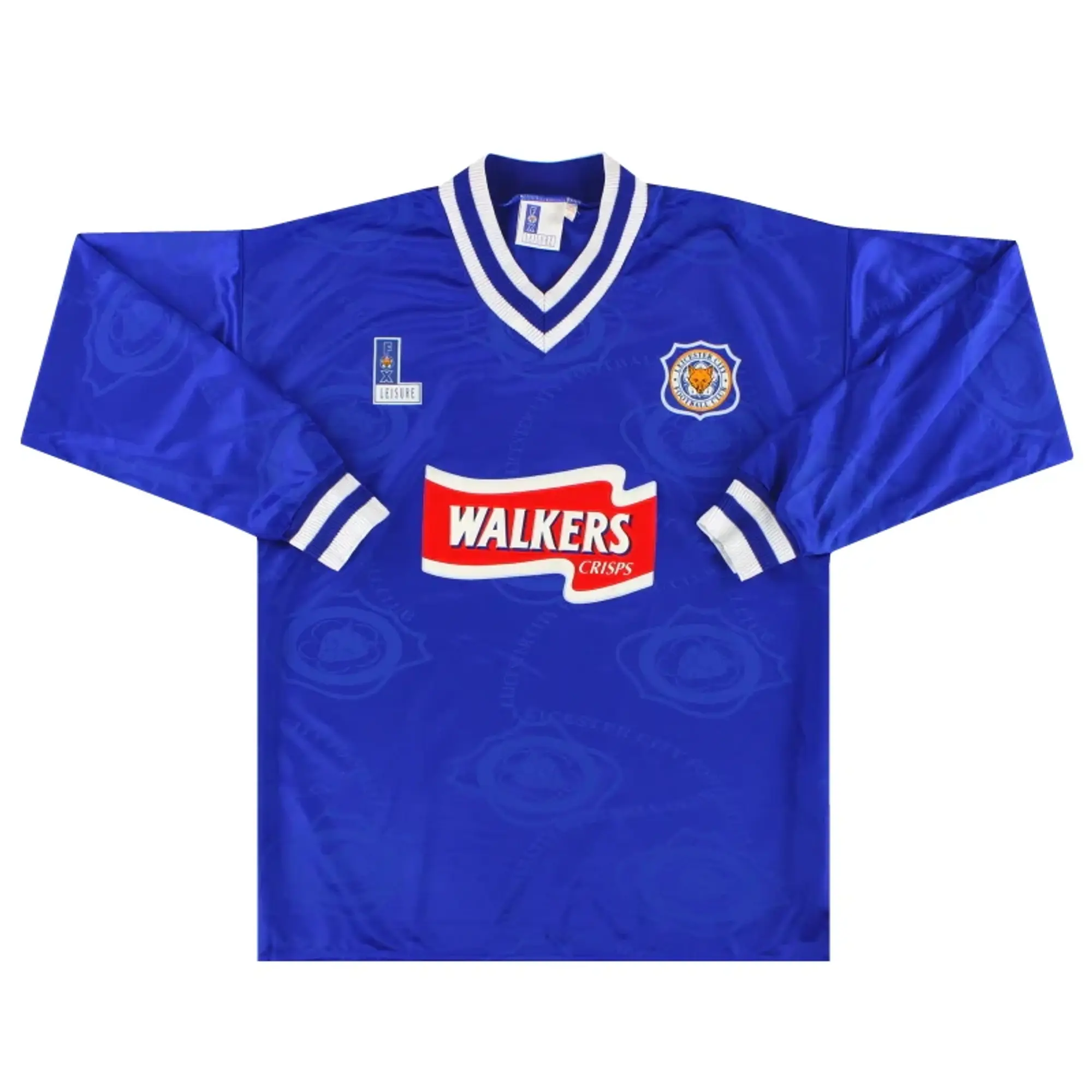 1996-98 Leicester Fox Leisure Home Shirt L/S *As New* M - Leicester City / As New / Medium