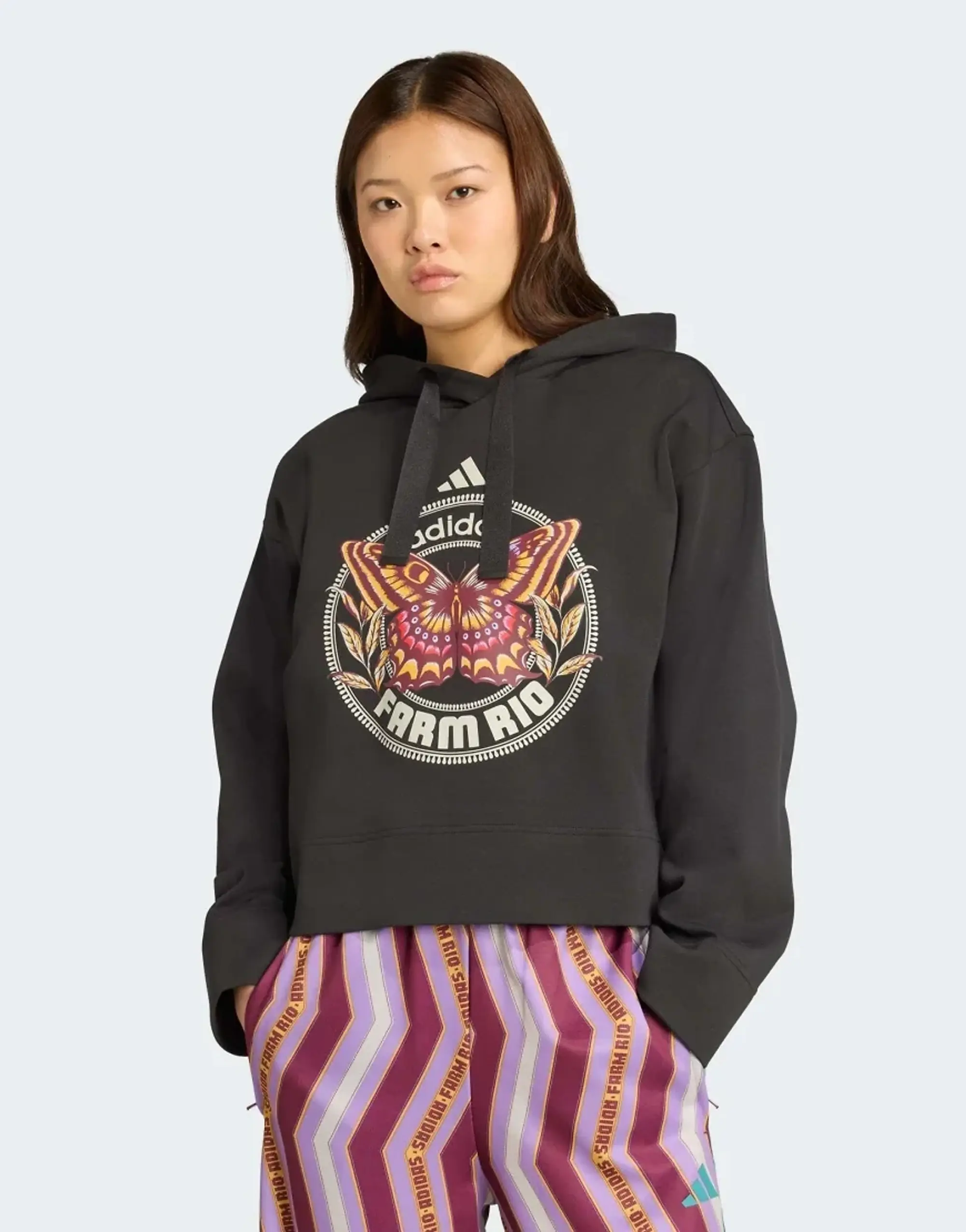 Adidas Performance Adidas X Farm Hoodie In Black