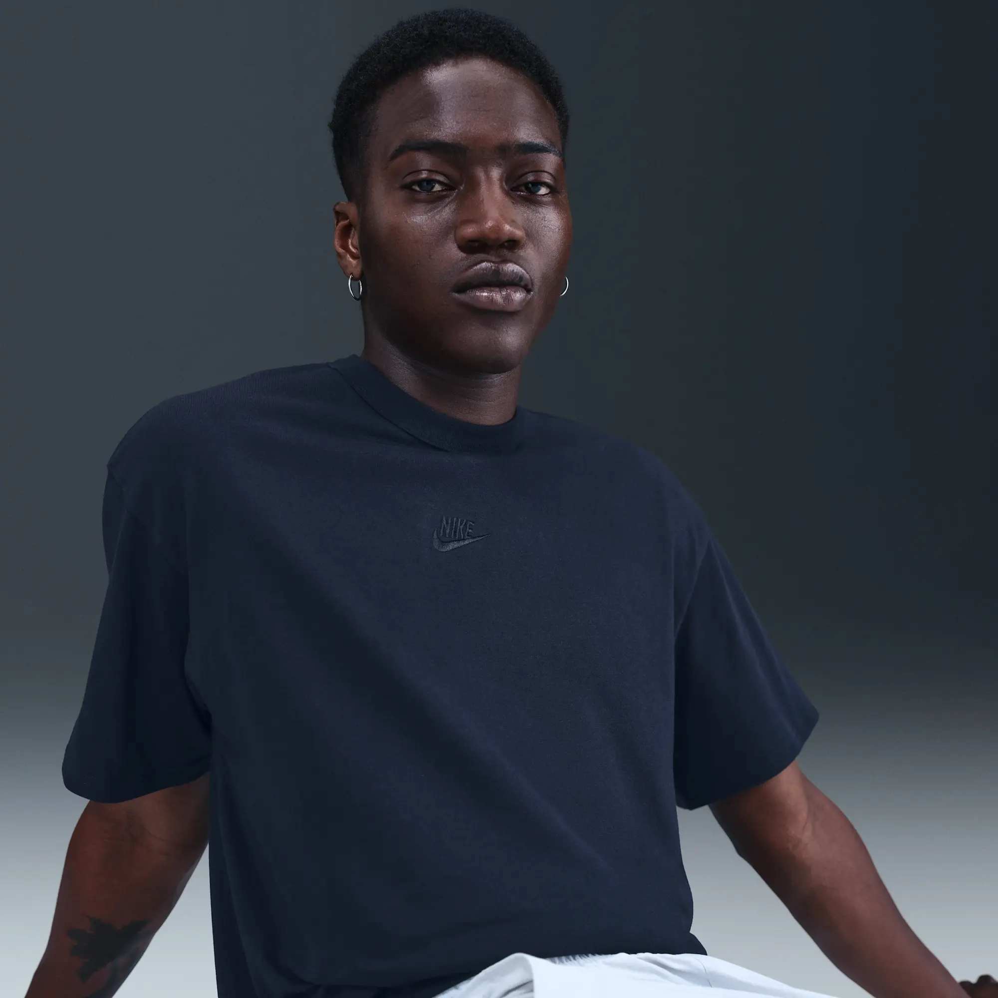 Nike Sportswear Premium Essentials Men's T-Shirt - Blue - Cotton