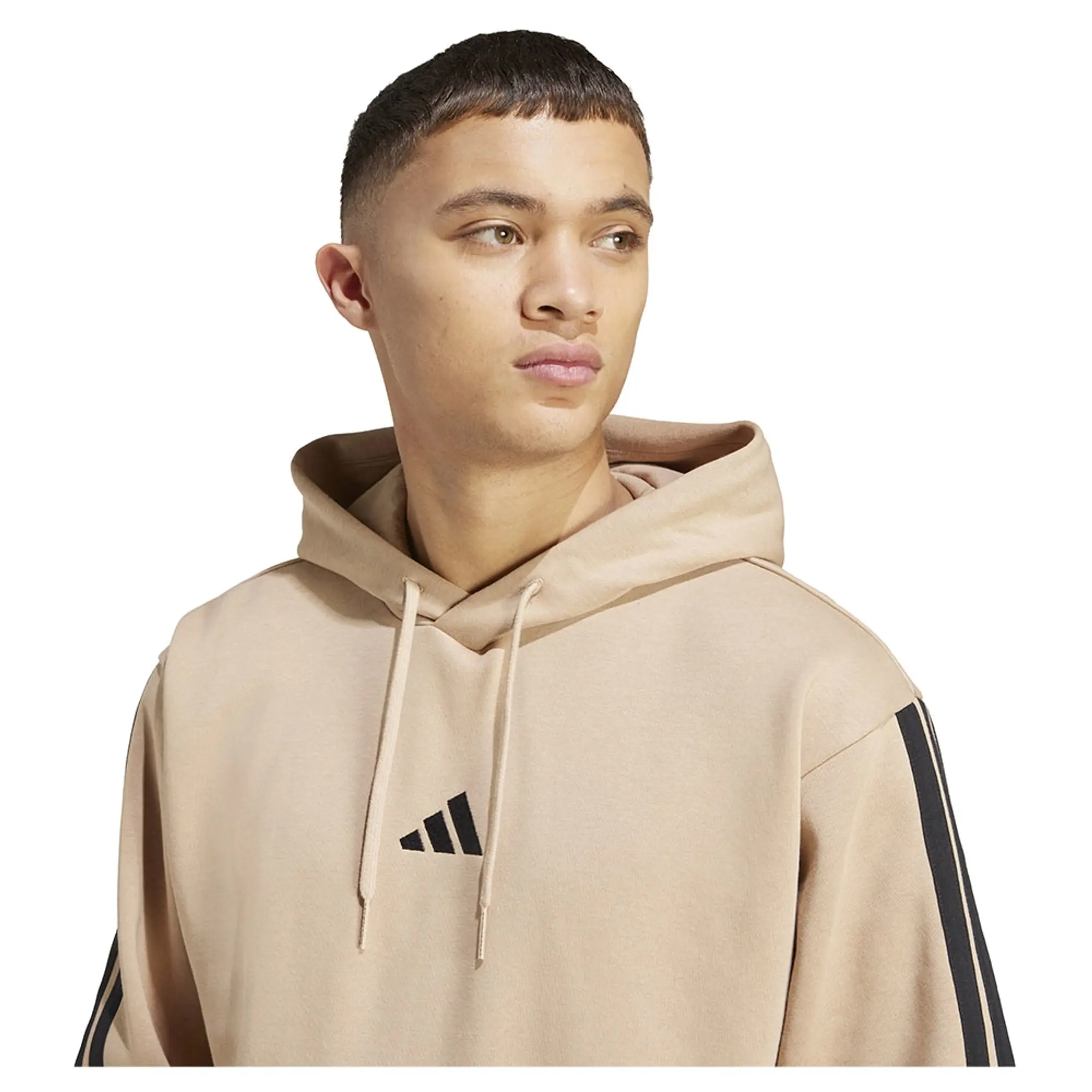 Adidas Essentials 3 Stripes Fleece Hoodie