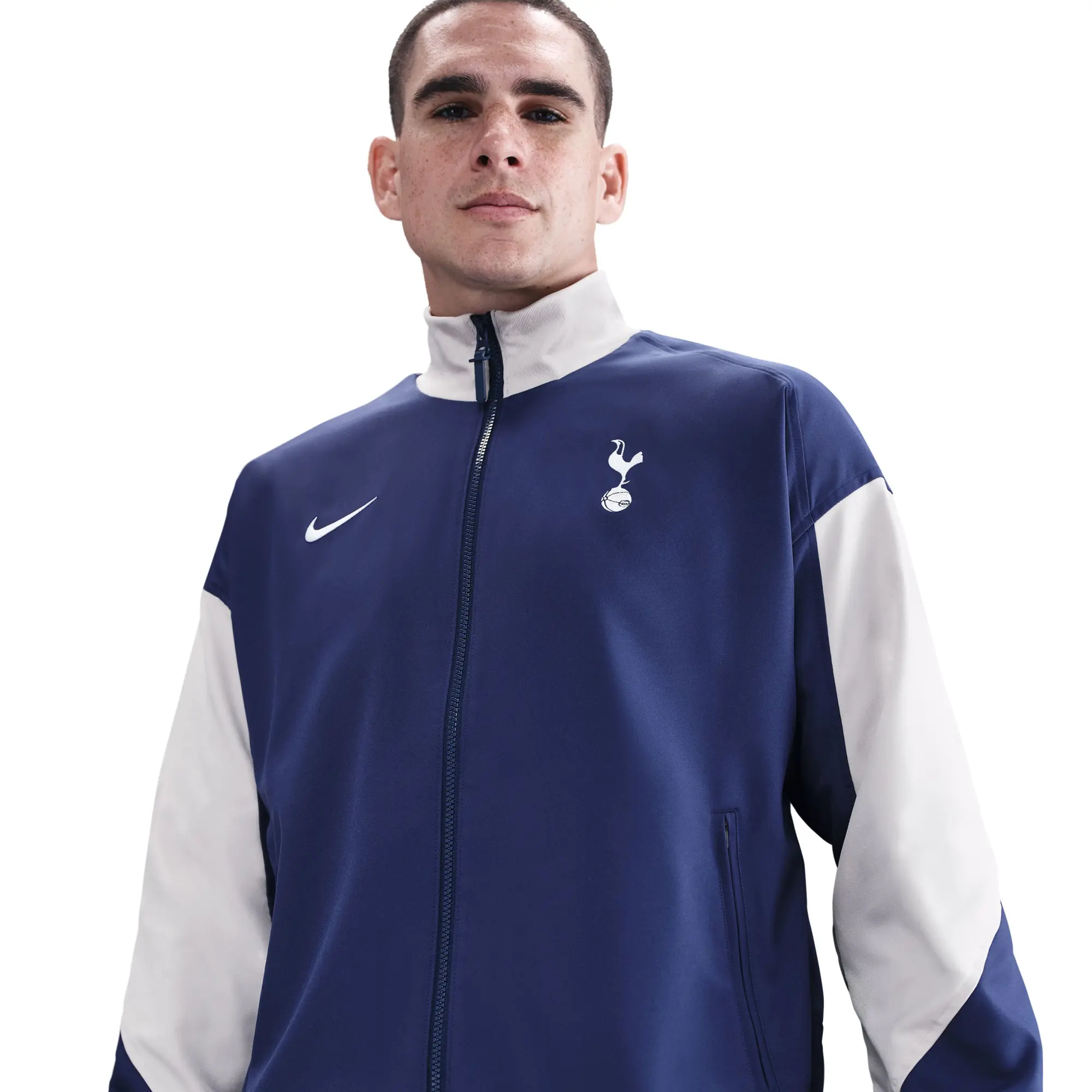 Nike Tottenham Dri-Fit Strike Anthem Jacket - Navy/Light Grey - 2025-2026