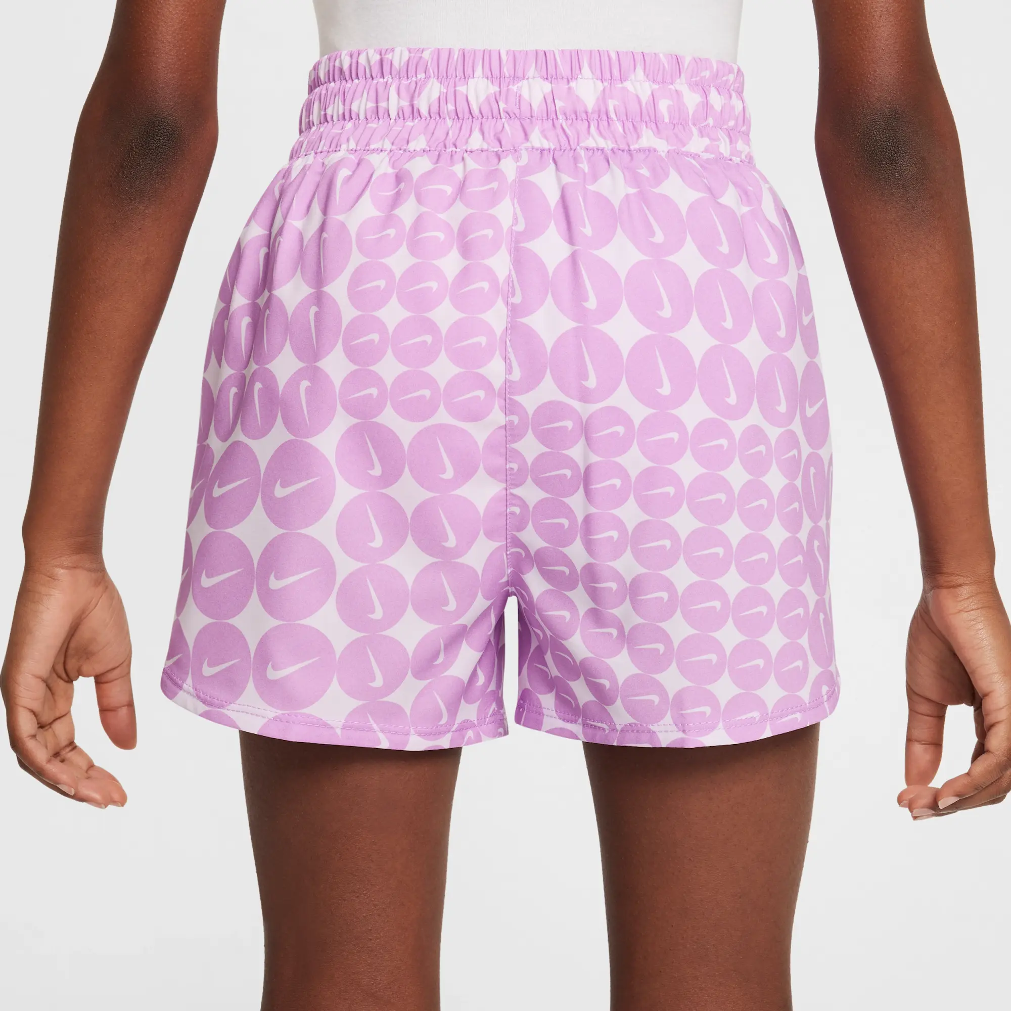 Nike One Older Kids' (Girls') Woven Training Shorts - Purple - Polyester