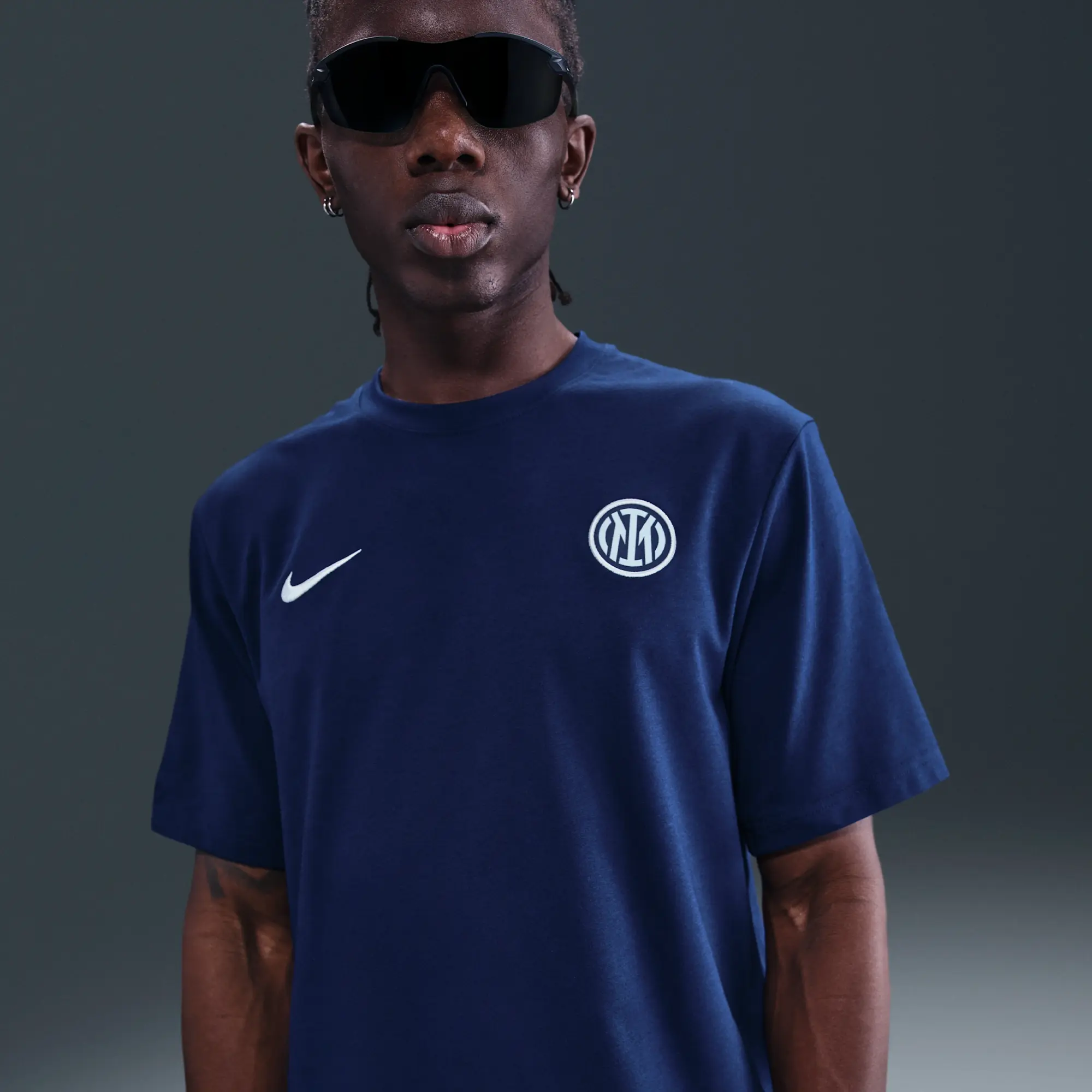 Inter Milan Primary Men's Nike Dri-FIT Football Short-Sleeve Top - Blue - Cotton/Polyester