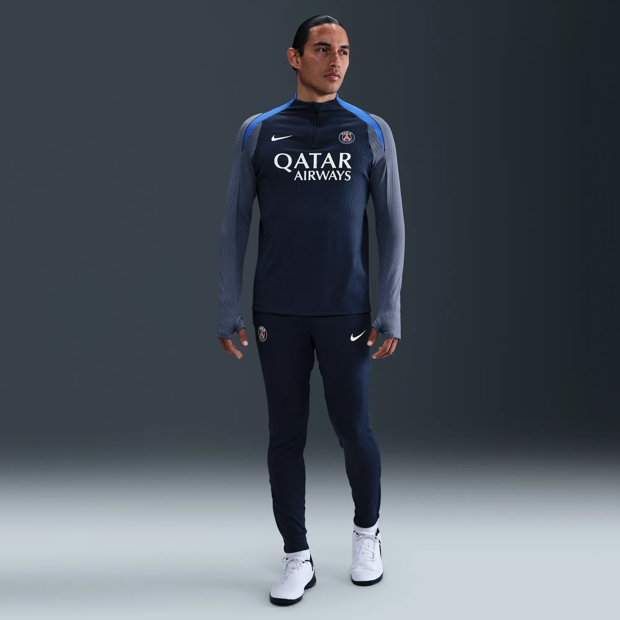 Paris Saint-Germain Strike Elite Men's Nike Dri-FIT ADV Football Knit Drill Top - Blue - Polyester/Elastane