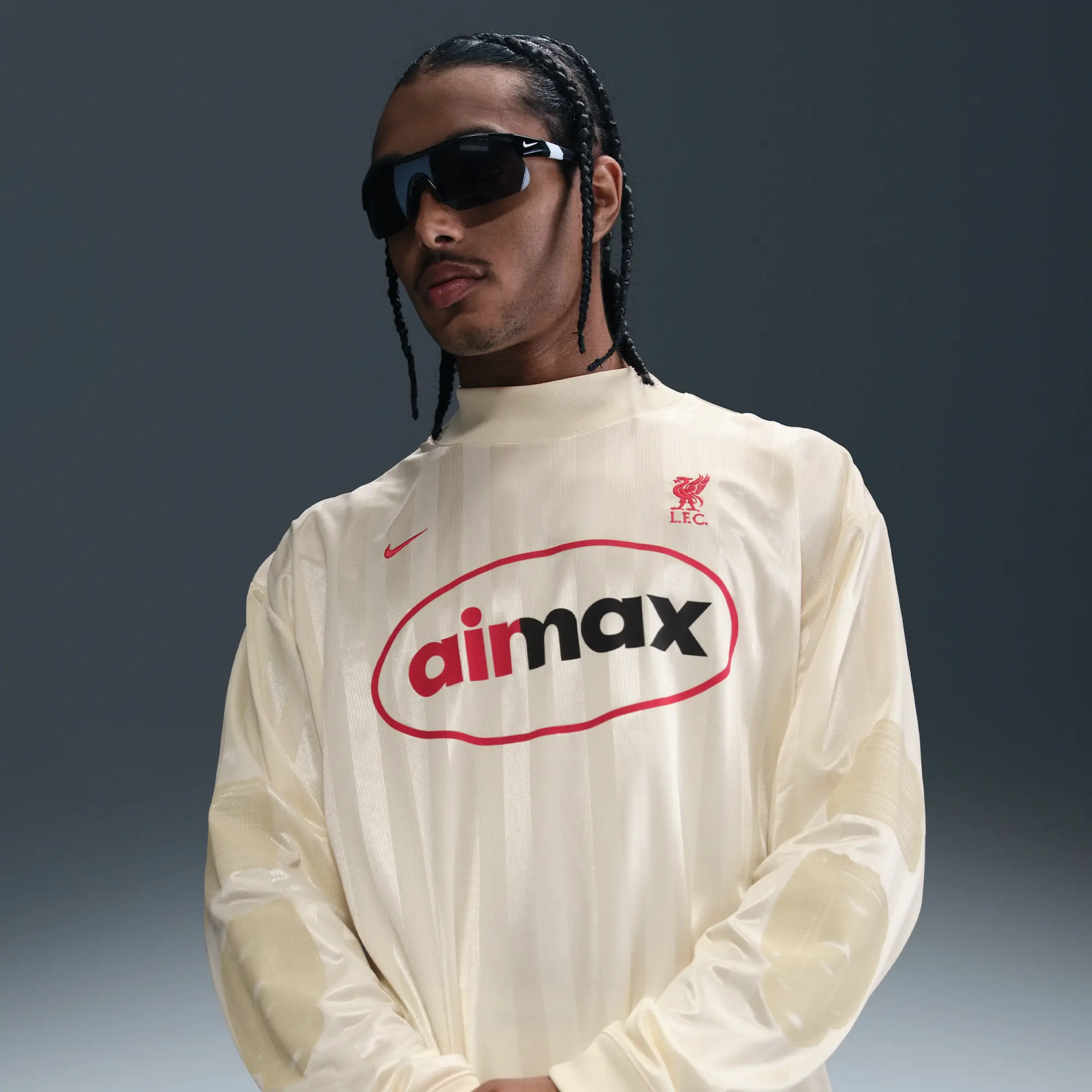 Liverpool F.C. Culture of Football Special Edition Men's Nike Dri-FIT Football Long-Sleeve Top - White - Polyester