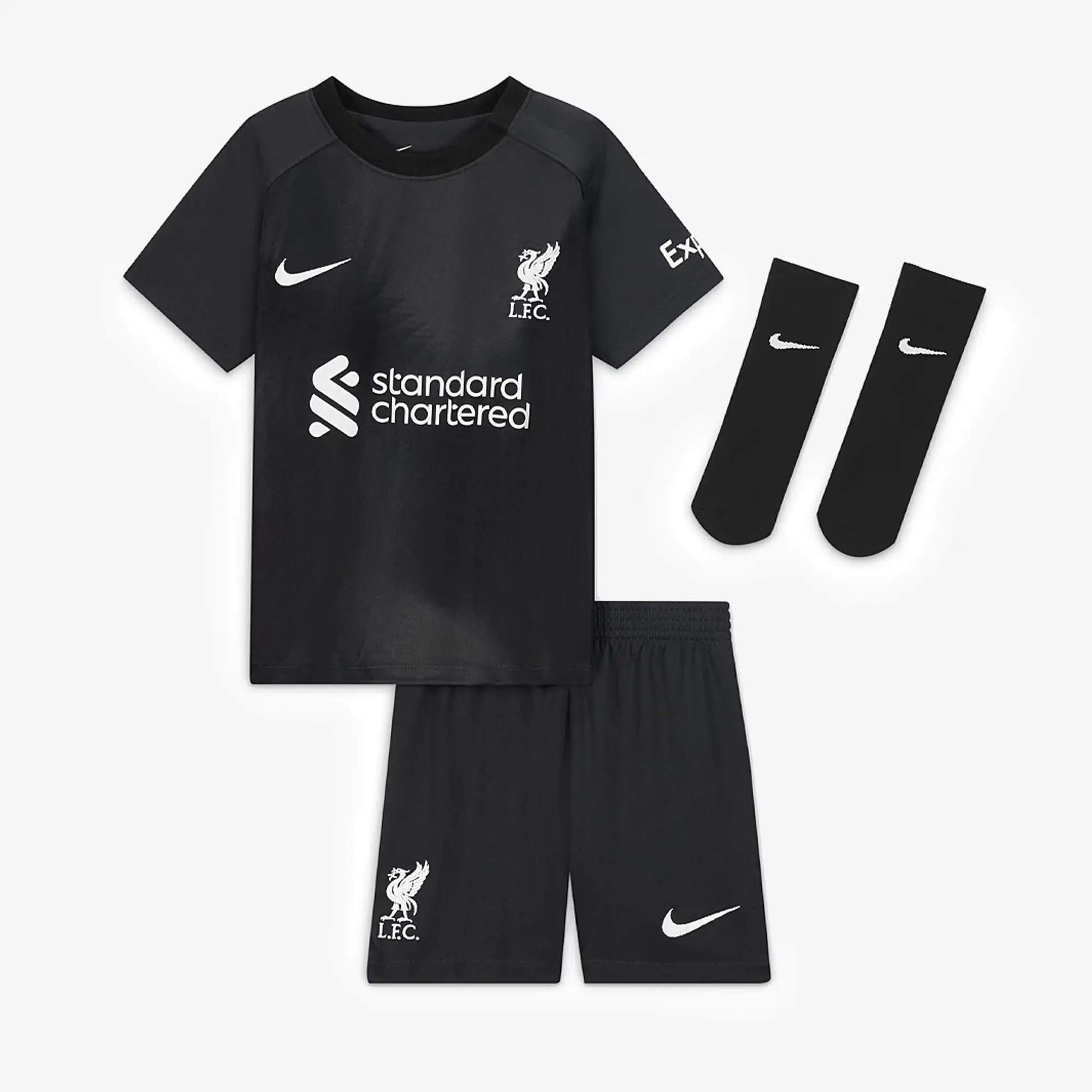 Nike Liverpool 22 23 Infant Dri Fit GK Kit