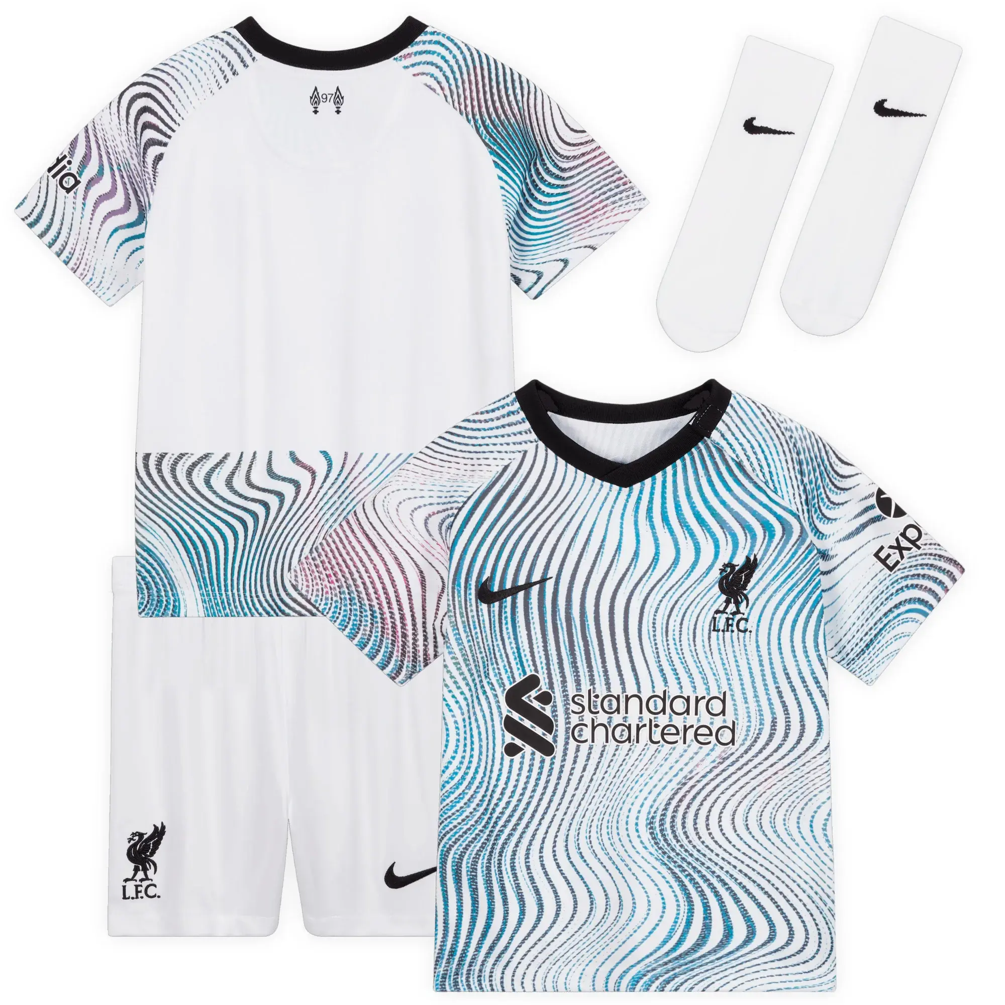 Nike Liverpool 22 23 Infant Dri Fit Away Kit
