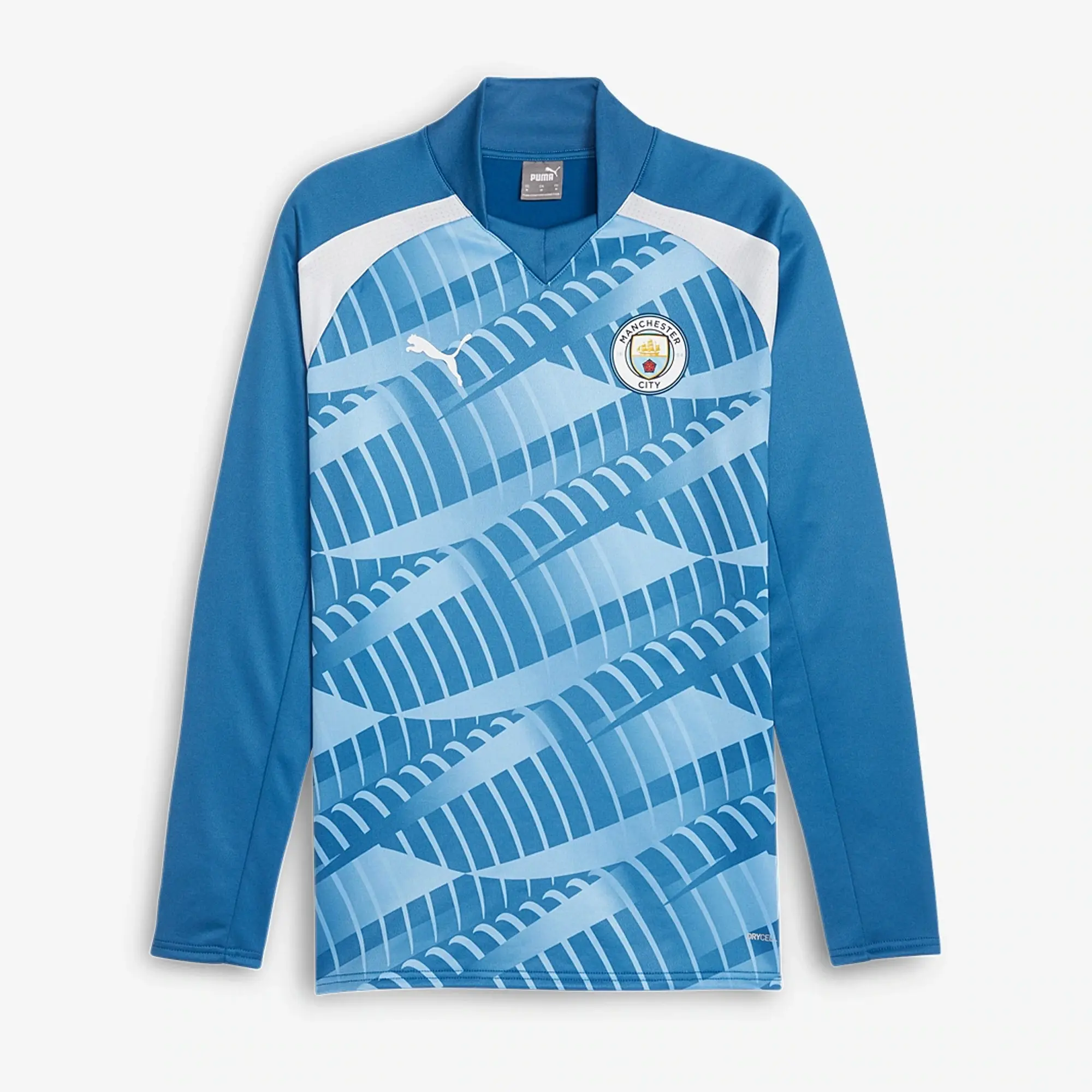 Puma Manchester City 23 24 LS Pre Match Sweat Top
