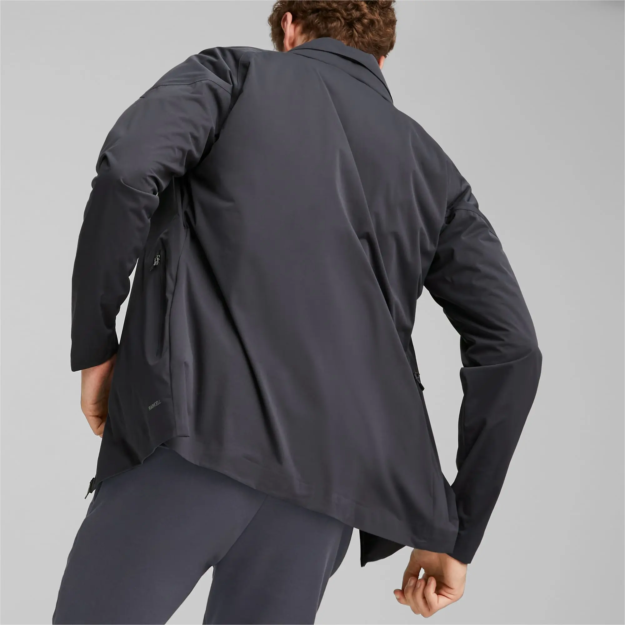 PUMA Manchester City Men's Rain Jacket, Strongray, size 3XL