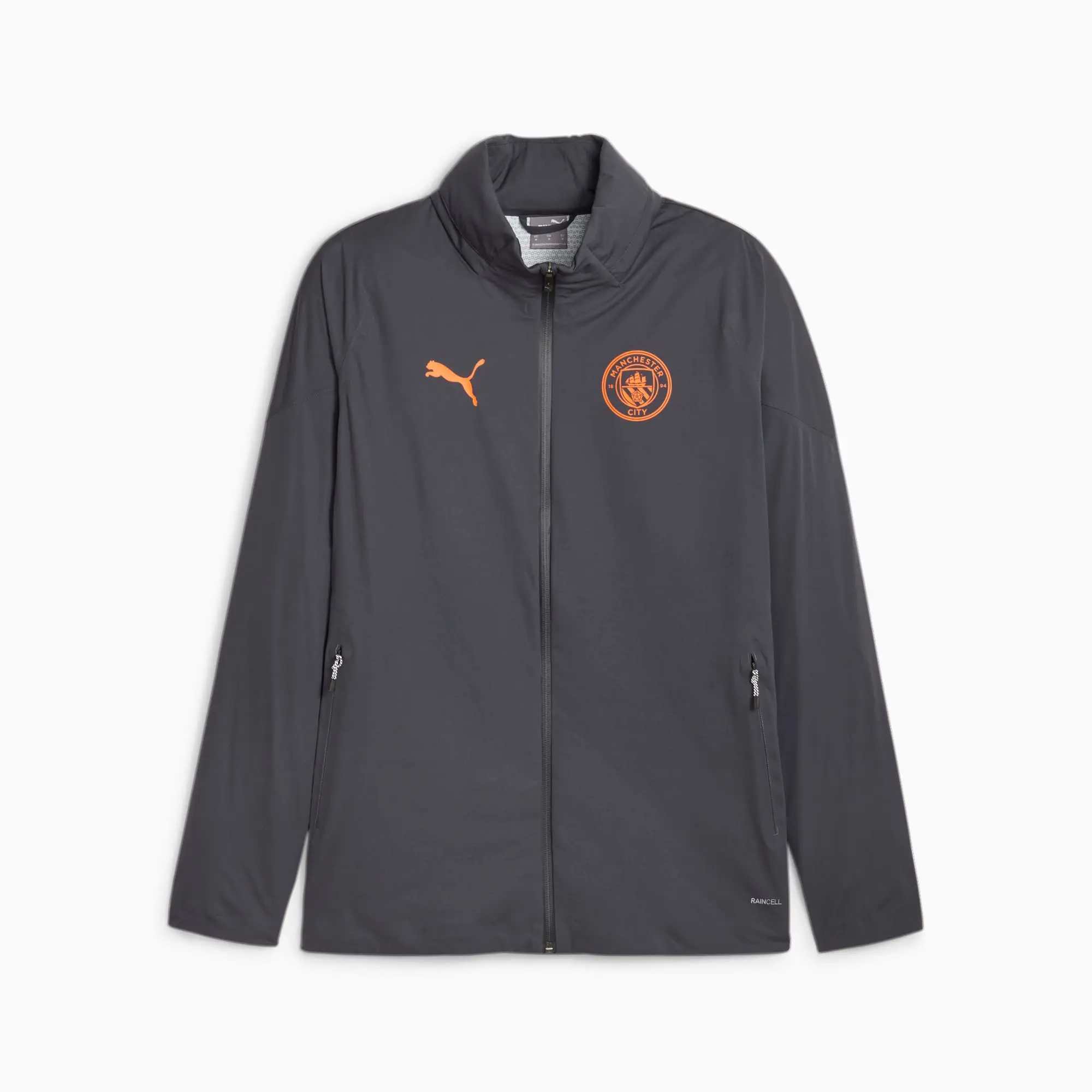 PUMA Manchester City Men's Rain Jacket, Strongray, size 3XL