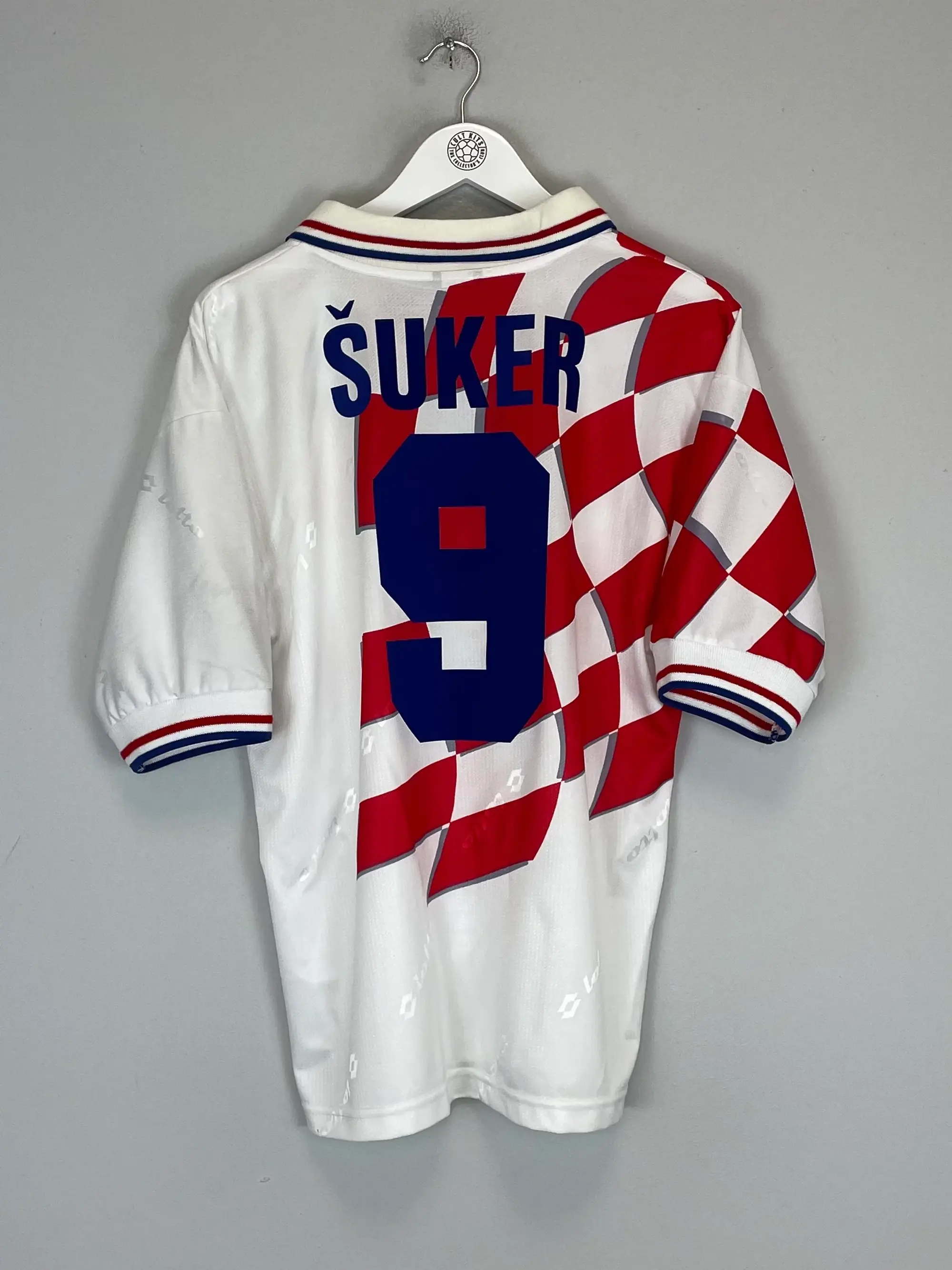 1998/00 CROATIA SUKER #9 HOME SHIRT (M) LOTTO | Cult Kits