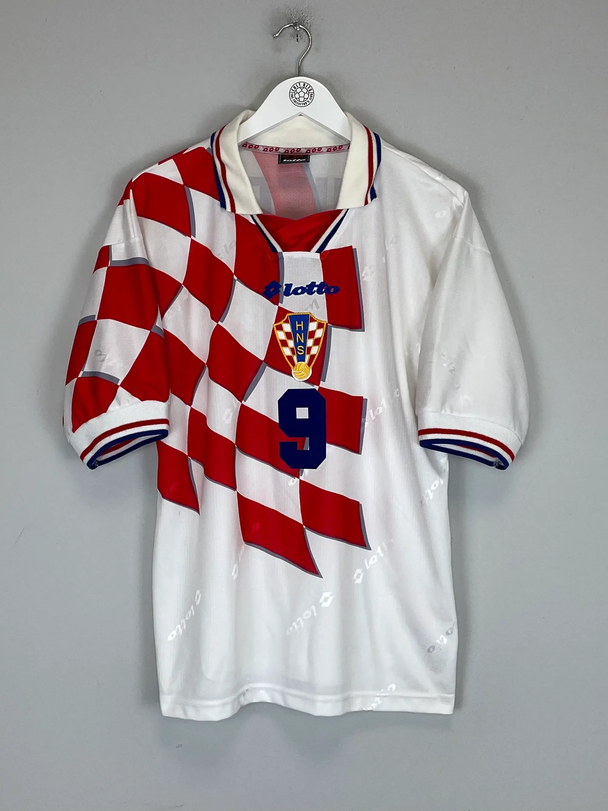 1998/00 CROATIA SUKER #9 HOME SHIRT (M) LOTTO | Cult Kits