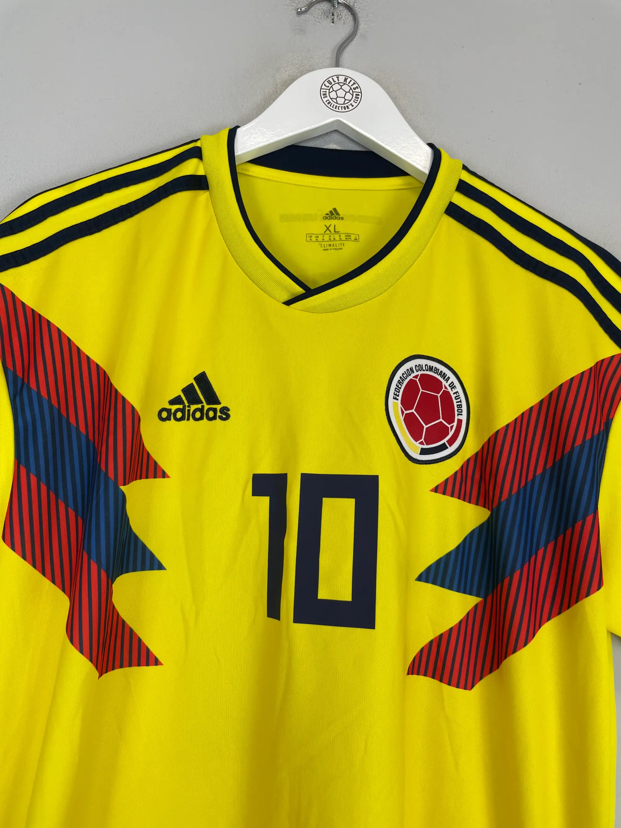 2018/19 COLOMBIA JAMES #10 HOME SHIRT (XL) ADIDAS | Cult Kits