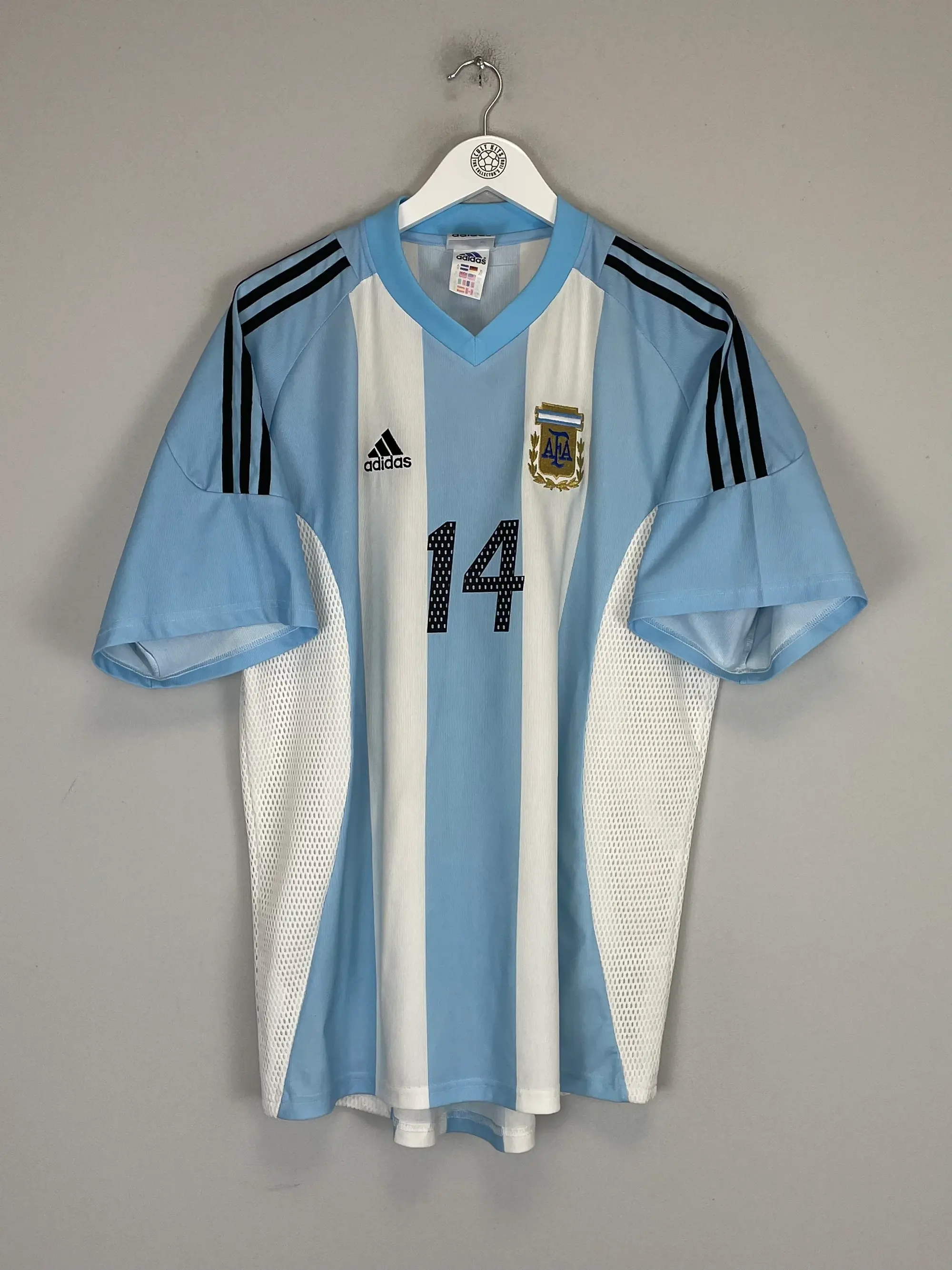 2002/04 ARGENTINA SIMEONE #14 HOME SHIRT (XL) ADIDAS | Cult Kits