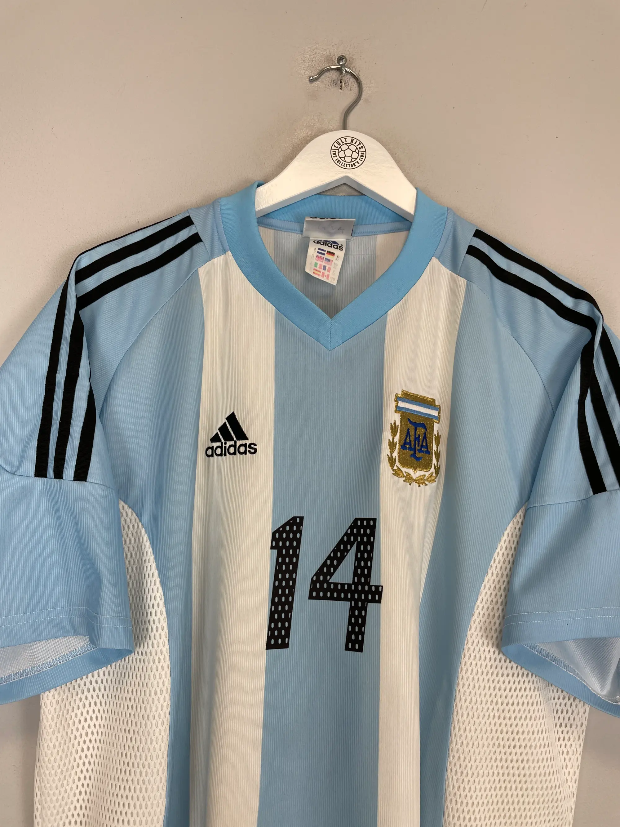 2002/04 ARGENTINA SIMEONE #14 HOME SHIRT (XL) ADIDAS | Cult Kits