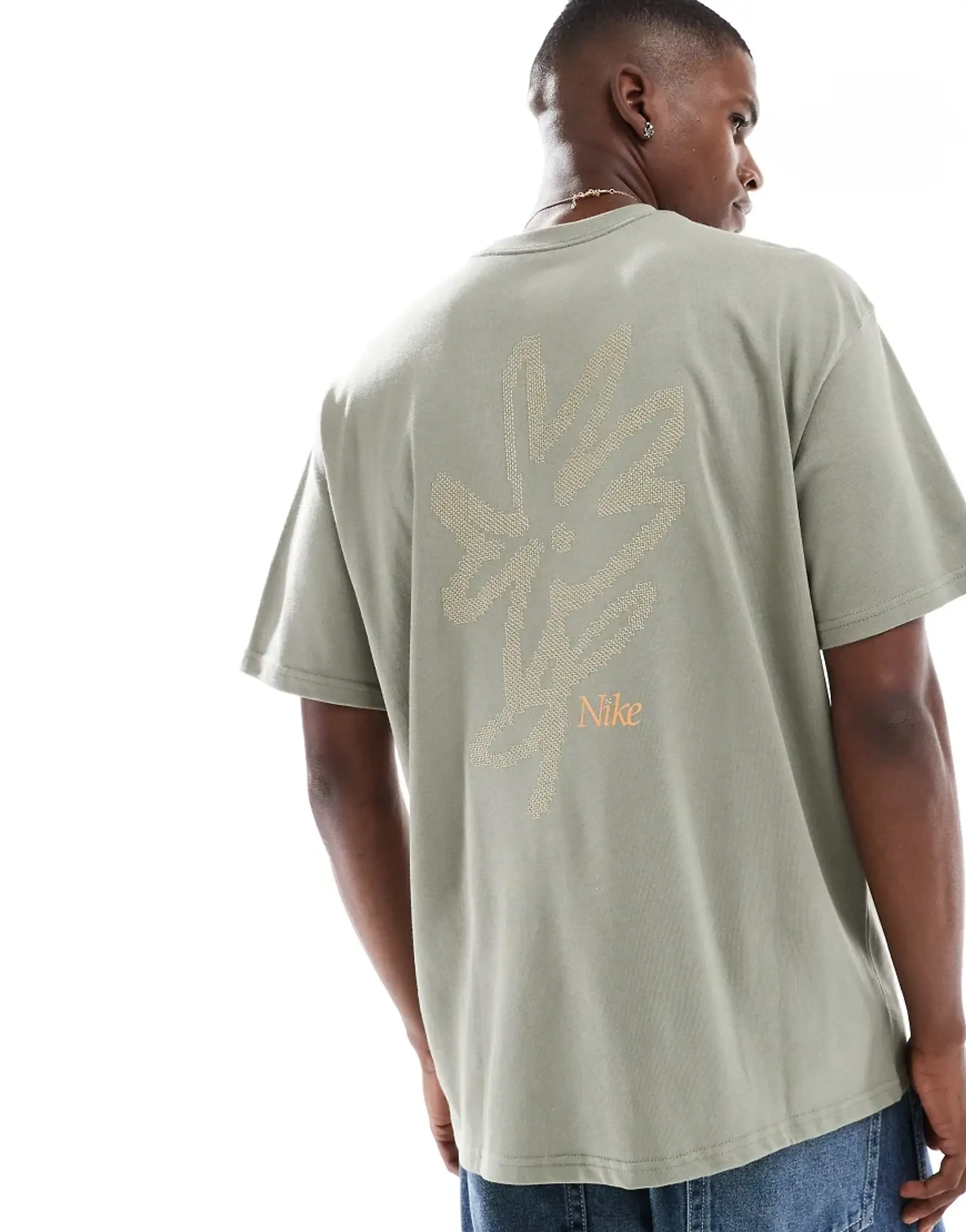 Nike M90 T-Shirt In Khaki-Green