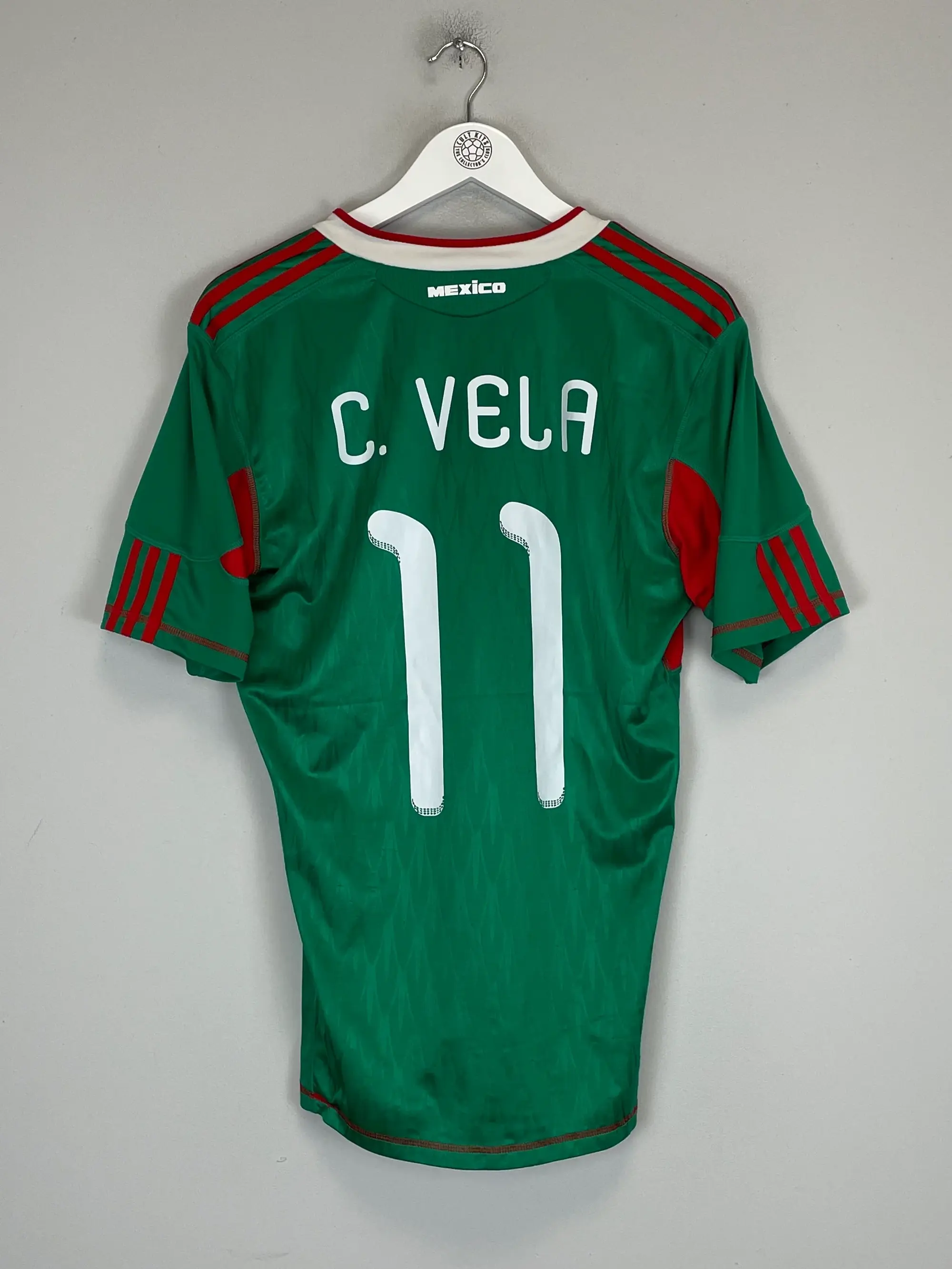 2010 MEXICO C.VELA #11 HOME SHIRT (M) ADIDAS | Cult Kits
