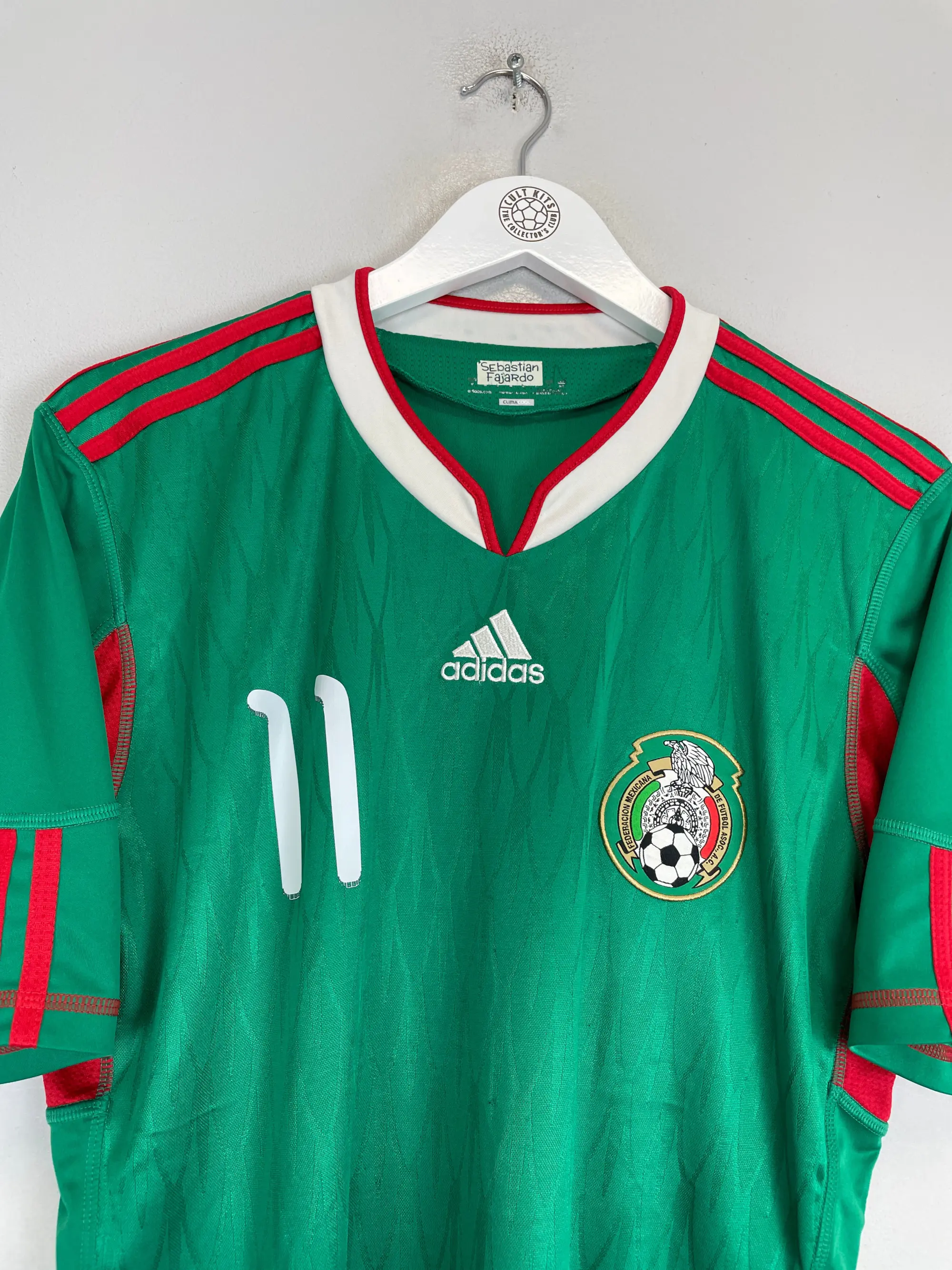 2010 MEXICO C.VELA #11 HOME SHIRT (M) ADIDAS | Cult Kits