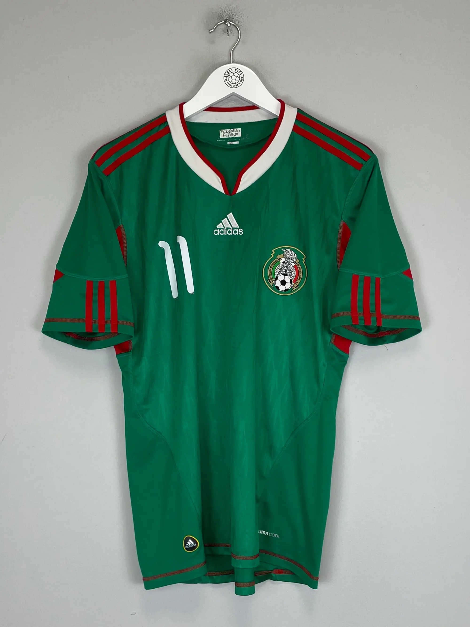 2010 MEXICO C.VELA #11 HOME SHIRT (M) ADIDAS | Cult Kits