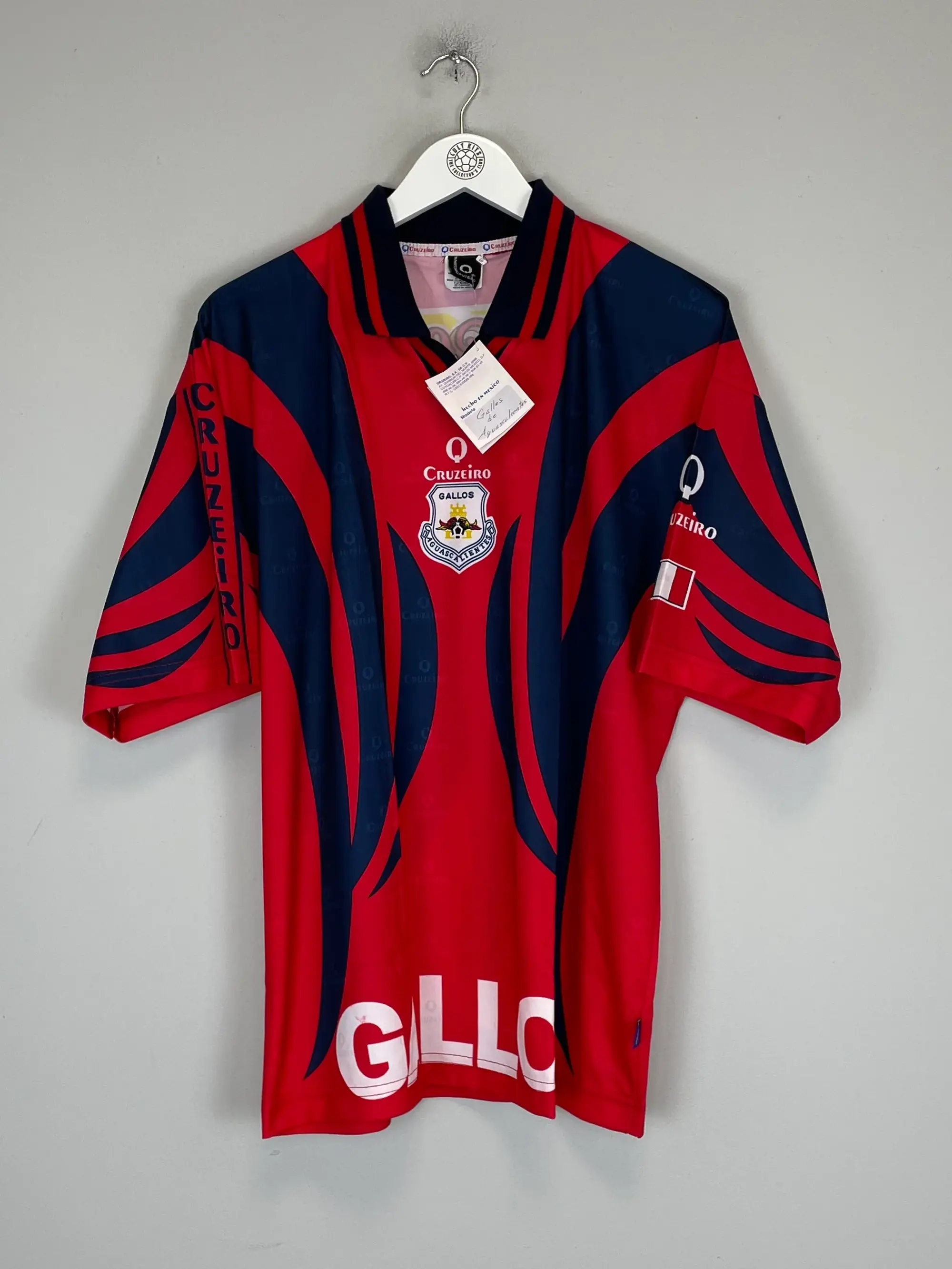 1997/98 GALLOS DE AGUASCALIENTES *BNWT* AWAY SHIRT (L) CRUZEIRO | Cult Kits