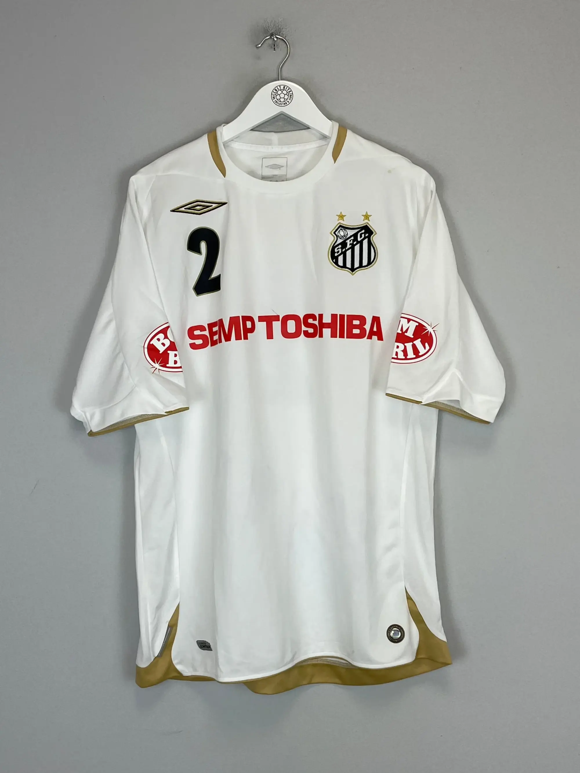 2007/08 SANTOS #2 HOME SHIRT (XL) UMBRO | Cult Kits