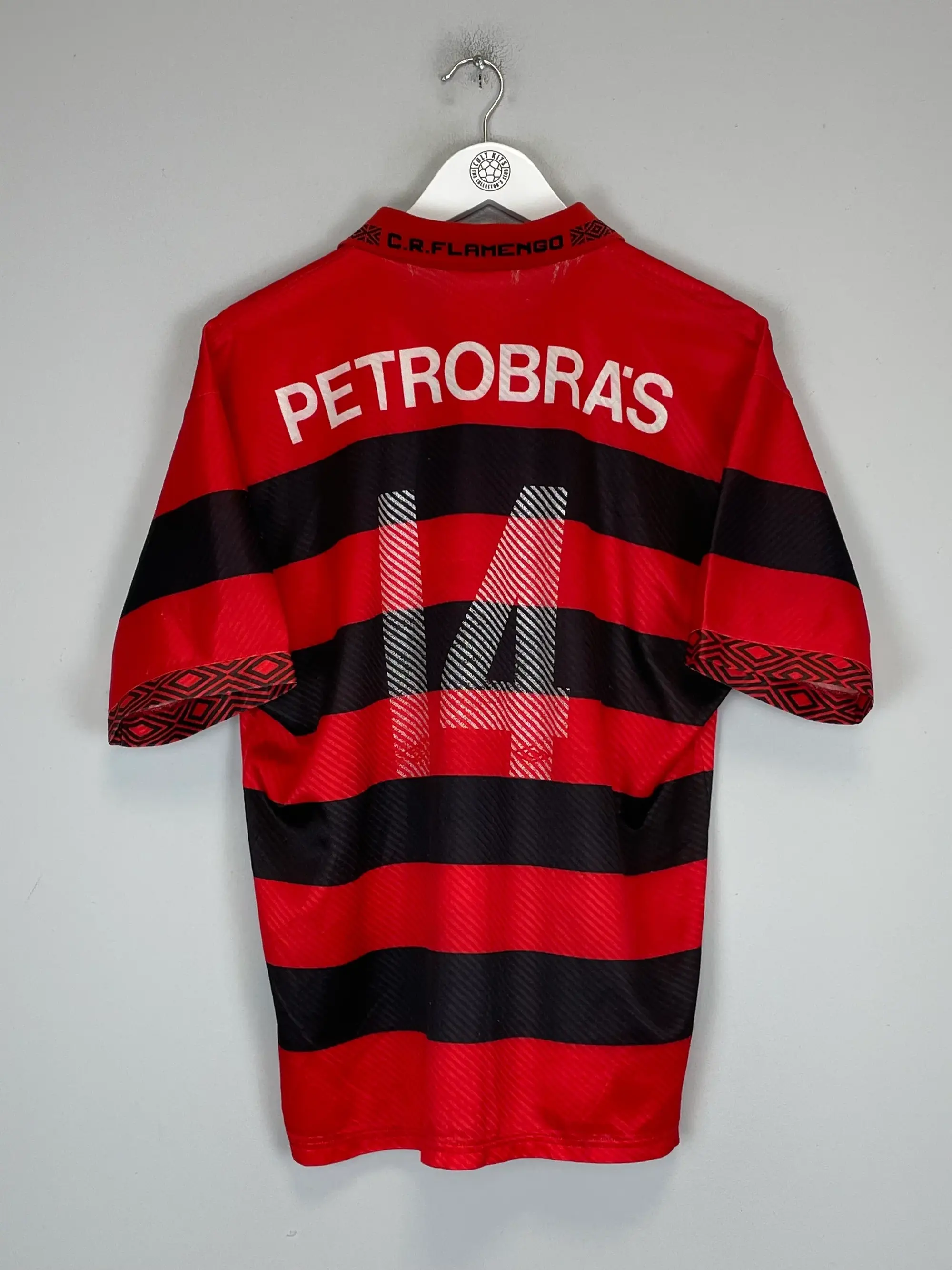 1993/94 FLAMENGO #14 HOME SHIRT (XL) UMBRO | Cult Kits