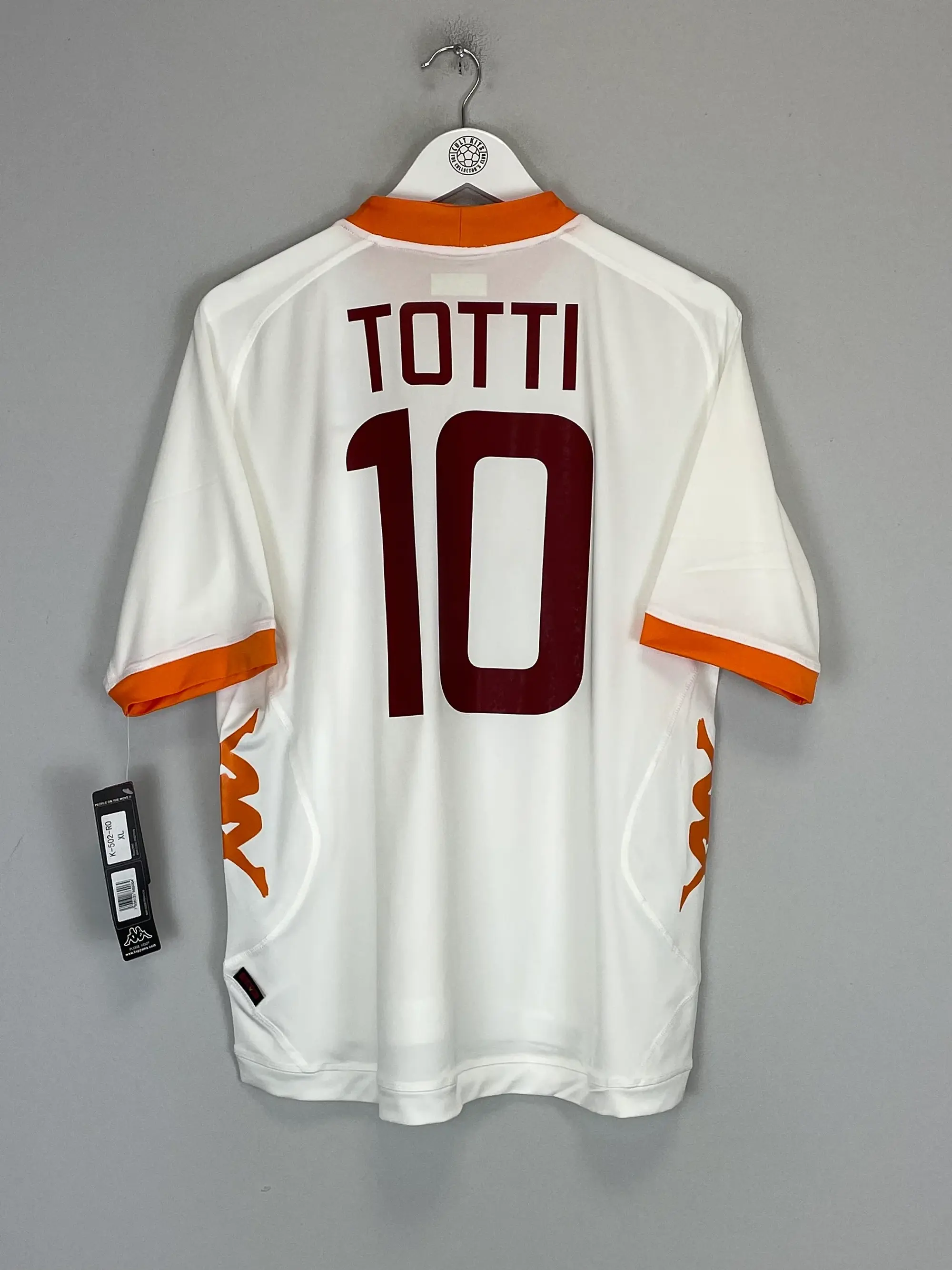 2011/12 ROMA TOTTI #10 *BNWT* AWAY SHIRT (XL) KAPPA | Cult Kits