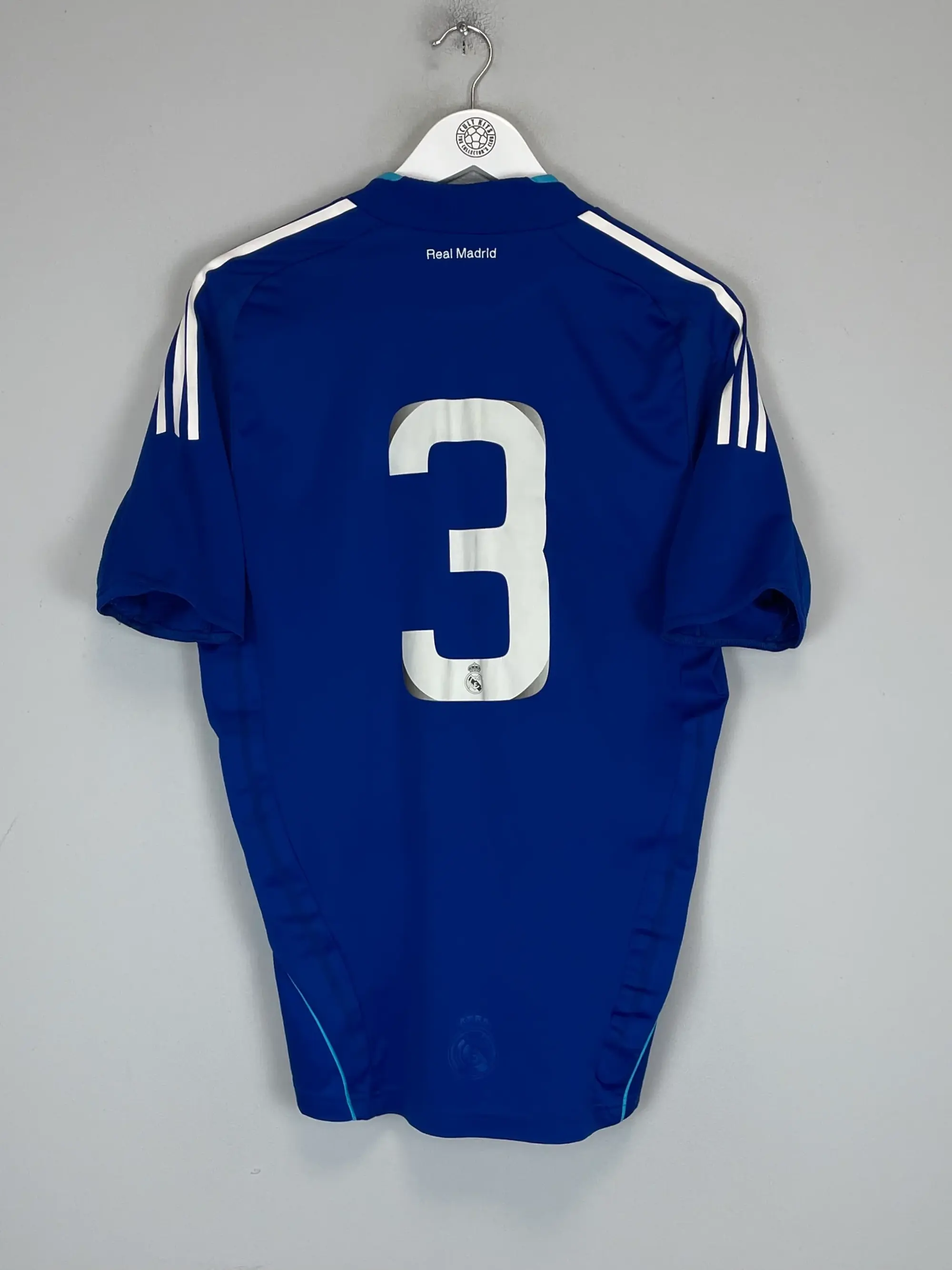 2008/09 REAL MADRID #3 *PLAYER ISSUE* AWAY SHIRT (M) ADIDAS | Cult Kits